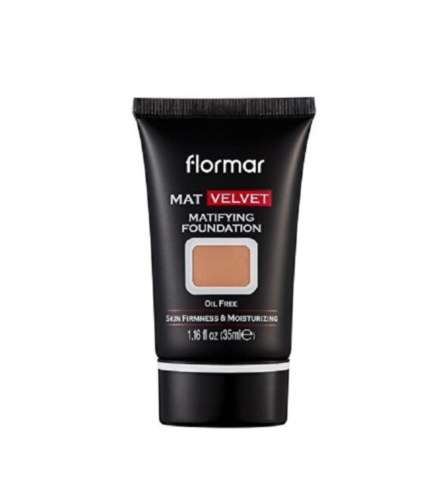 Flomar Flormar.mat Velvet Mattifying Foundation Matte Appearance Oil-Free Foundation V210 Coffee
