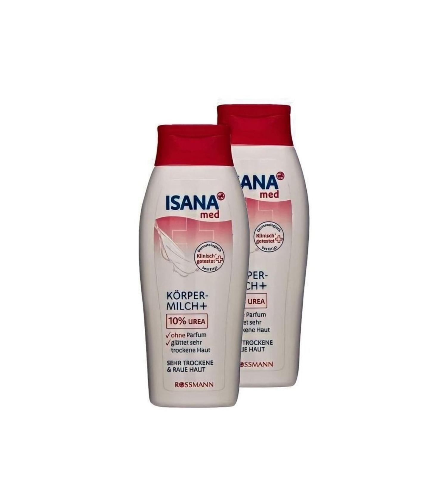 ISANA Body Milk Urea Content Very Sensitive Skin 250 ml 2 Pieces