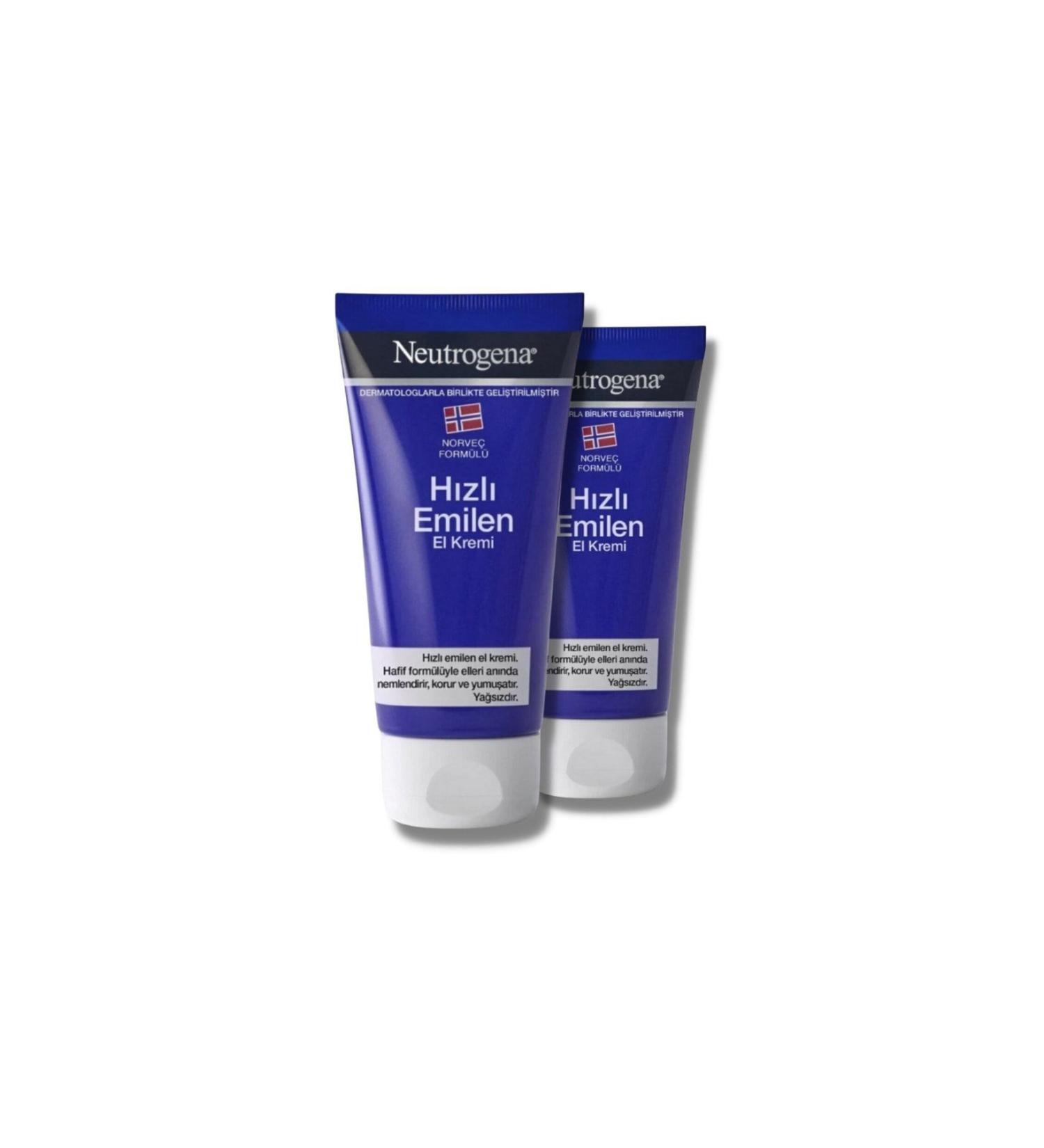 Neutrogena Norwegian Formula Fast Absorbing Hand Cream 75 ml X2