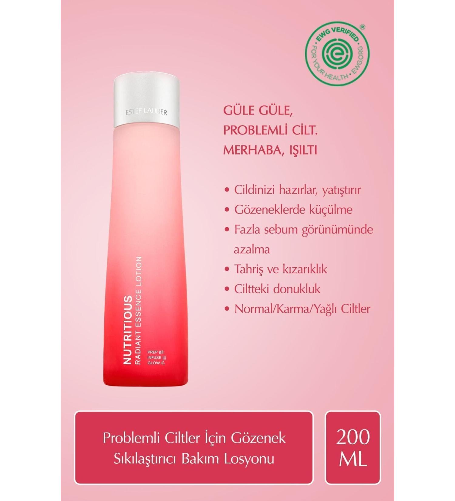 Estee Lauder Nutritious Radiant Esssence Pore Tightening Oil Controlling Care Lotion - 200 ml Passi.892 - Buy Online on GoSupps.com