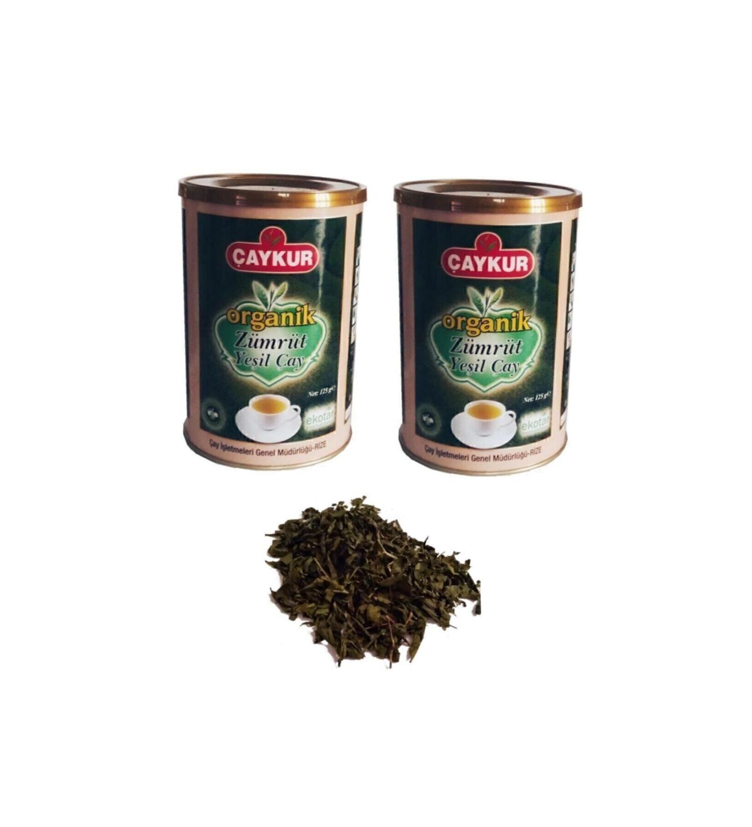 aykur 2x125 Gr Special Series Organic Emerald Leaf Green Tea 250 gr