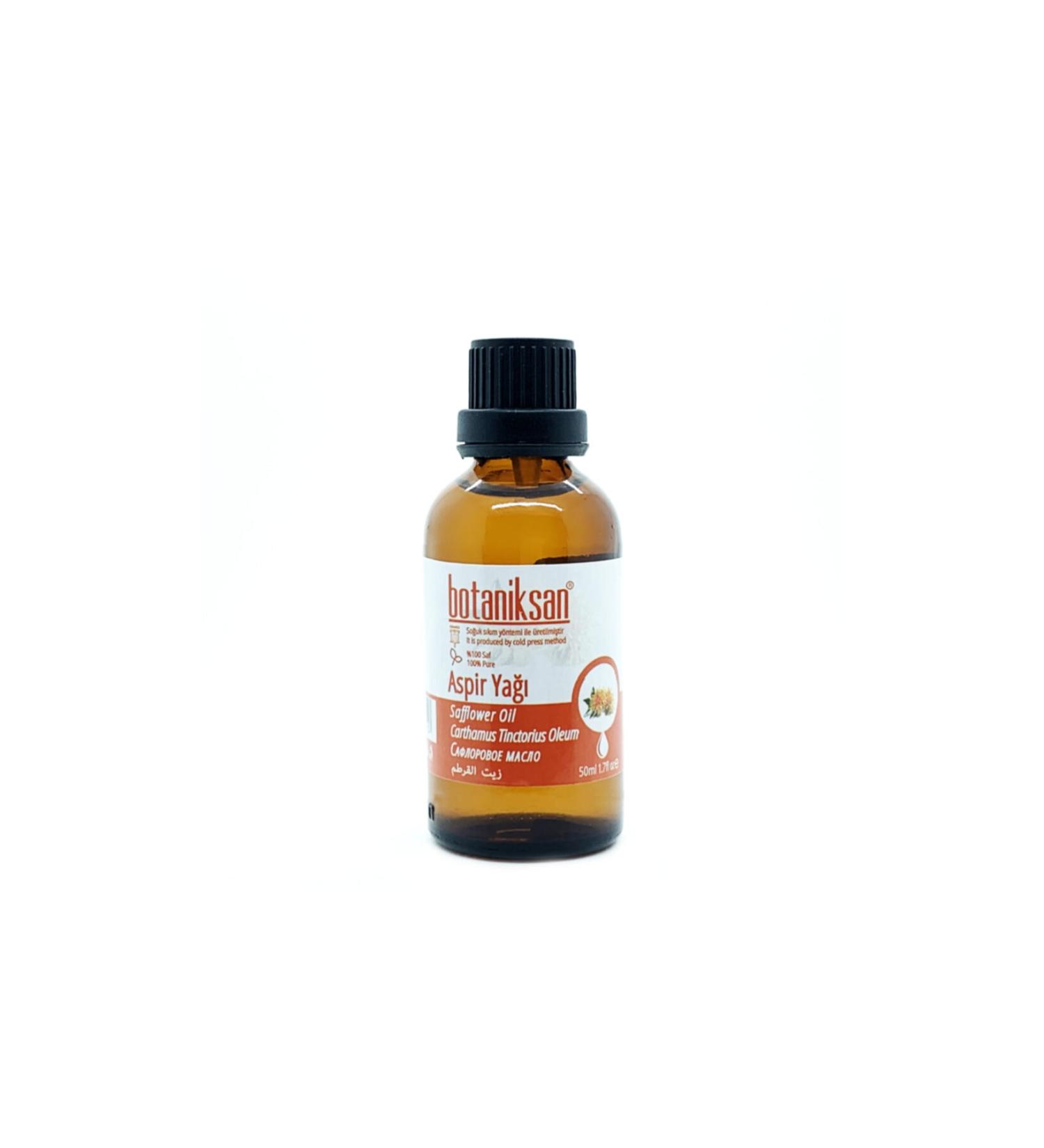 Botanicals Safflower Oil 50ml Cold Pressed Pure Natural Additive-Free