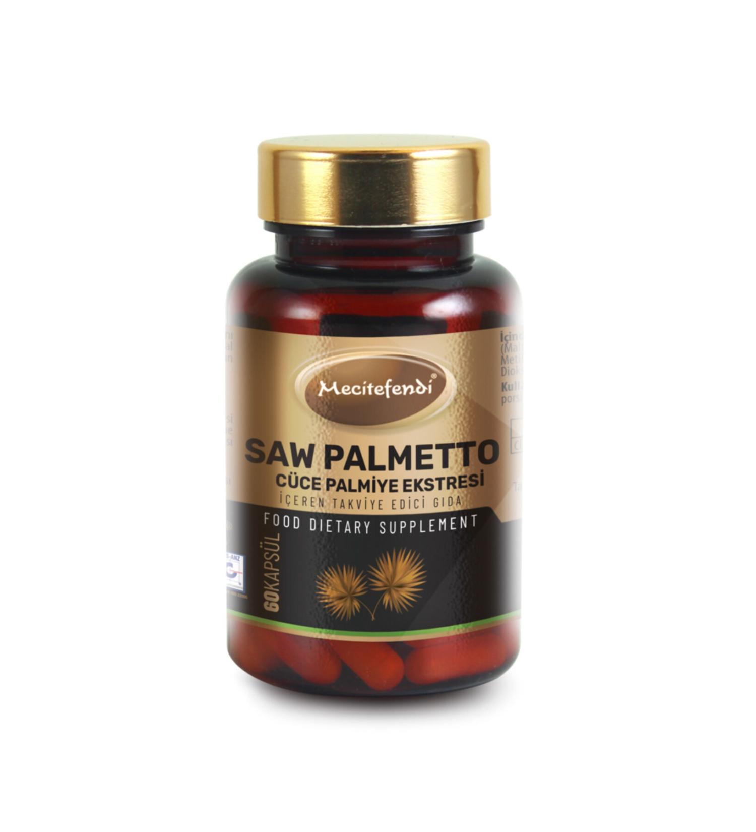Mecit Efendi Saw Palmetto Dwarf Palm Extract (580 Mg 60 Capsules)