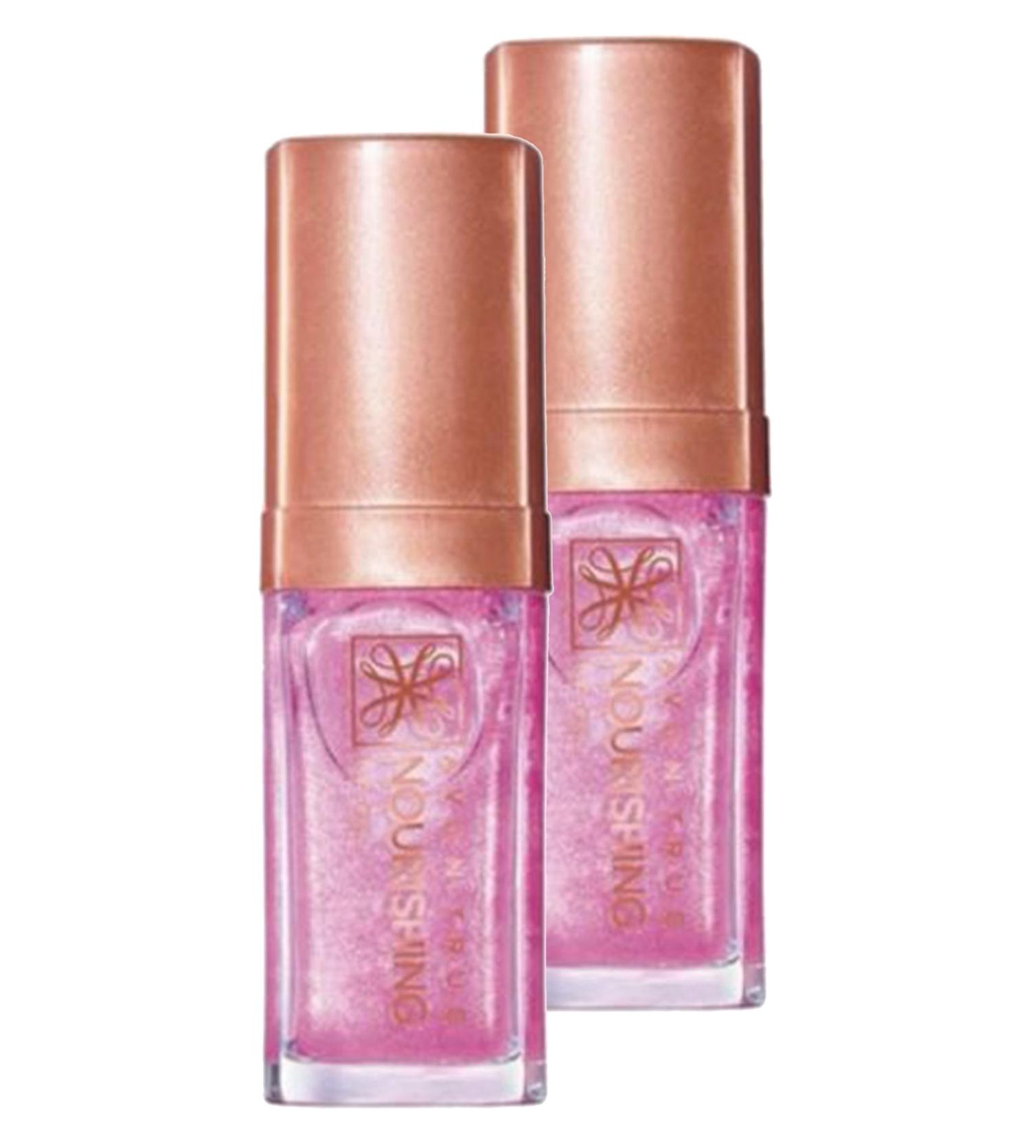 Avon True Nourishing Lip Oil 7 Ml. Shimmering Petal Duo Set