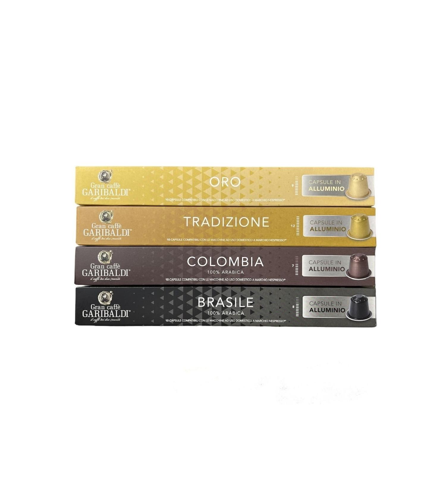 Gran Caff Gran Caffe Quadruple Set (TRADIZIONE ORO BRASILE COLOMBIA) 4 Boxes 40 Capsules