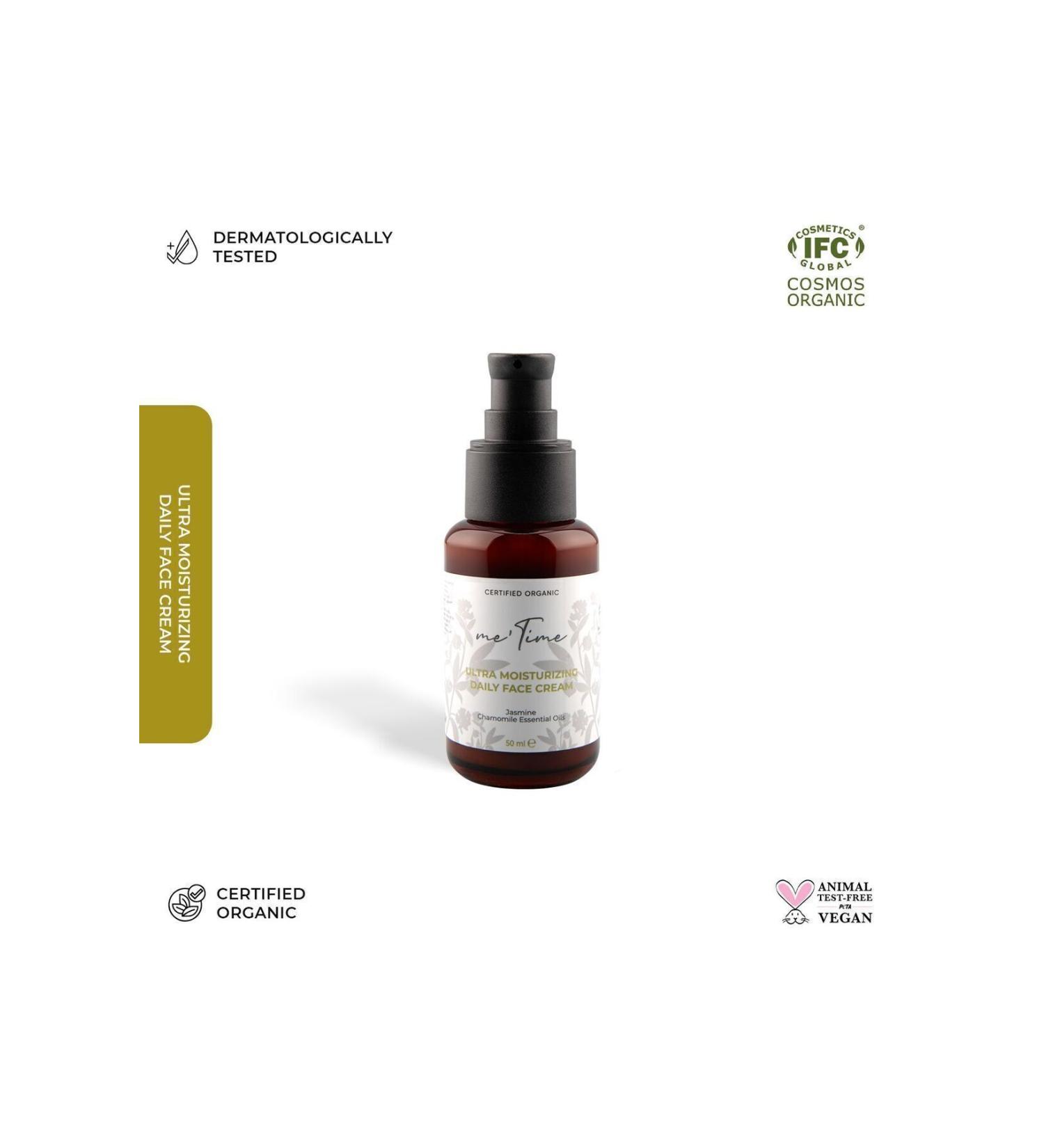 me time Organic Moisturizing Daily Face Care Cream 50ml - Buy Online on GoSupps.com