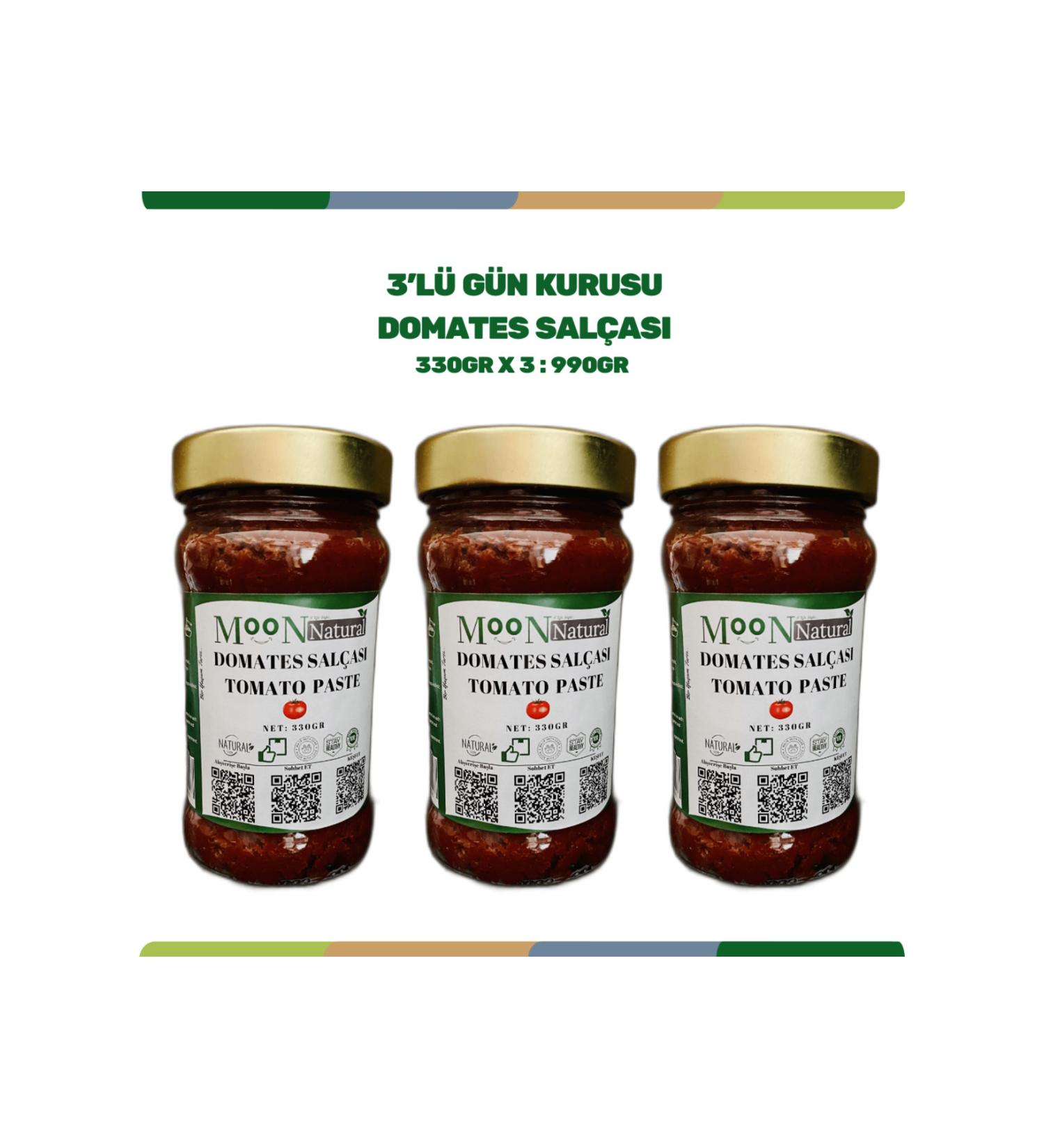 Moon Organic Sun Dried Tomato Paste 3 Pieces