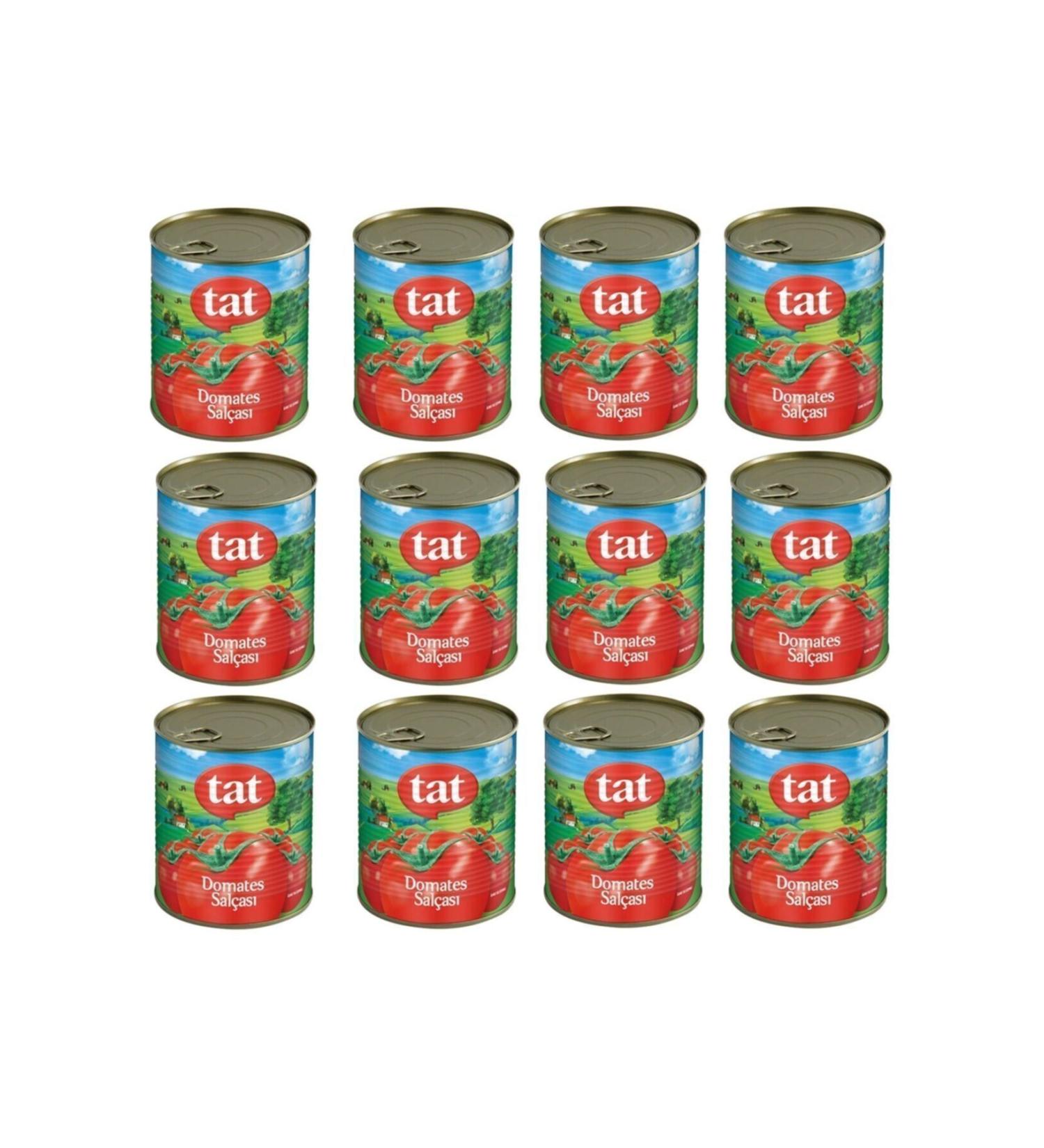Tat Tomato Paste 830 Gr X 12 Pieces