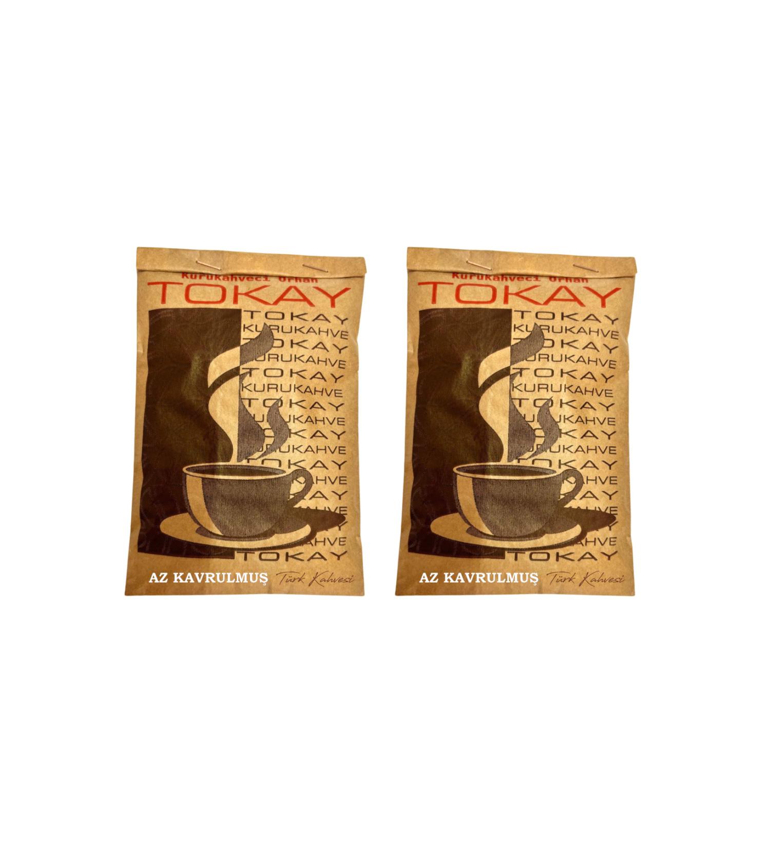 Emek Kurukahve Tokay 2x500gr Traditional Light Roasted Turkish Coffee Light Drink with Lots of Foam