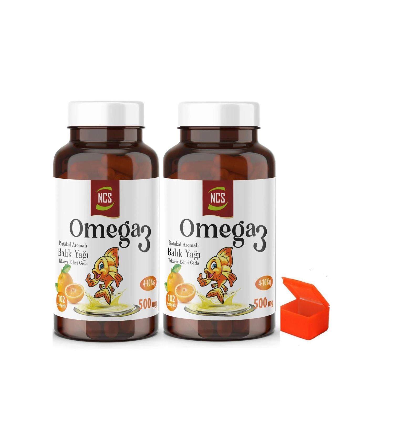 Ncs Omega3 Fish Oil Orange Flavor 204 Softgel + Pill Box - Buy Online on GoSupps.com
