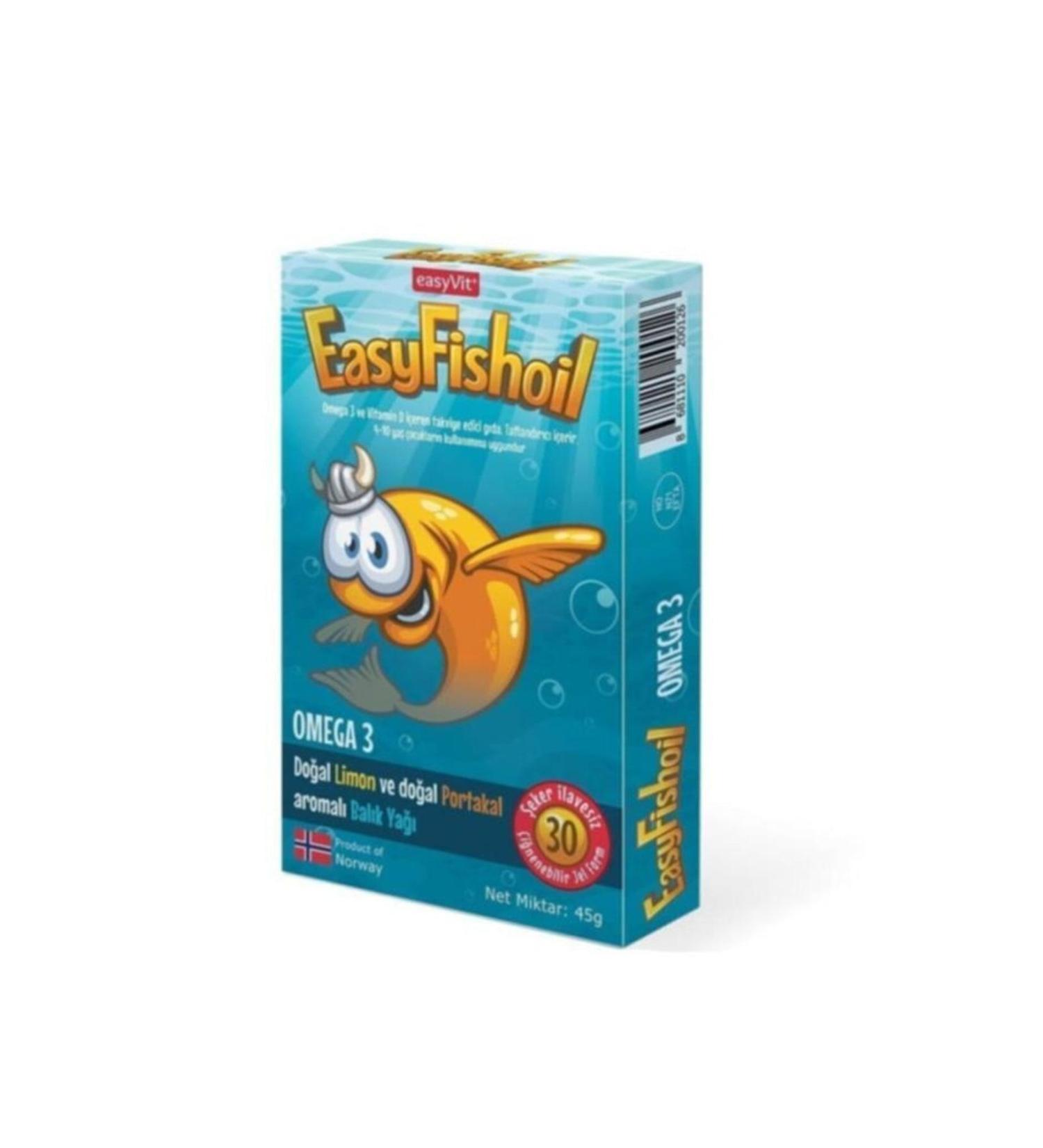 Easy Fishoil Fish Oil Omega 3 And Vitamin D 30 Tablets