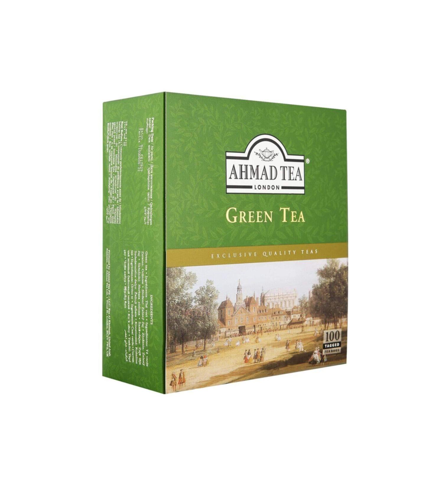 Ahmad Tea Green Tea - 100 Cups Tea Bags - Green Tea- Tea