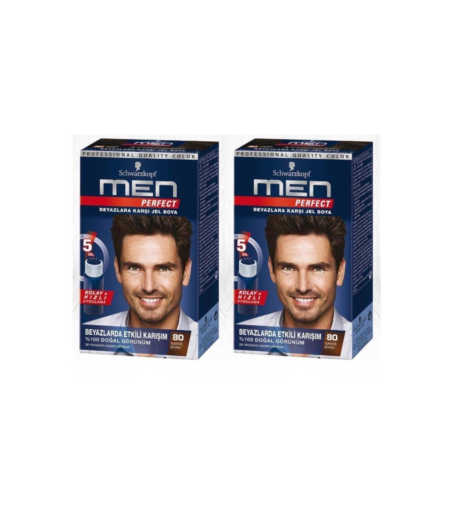 Schwarzkopf Men Paint Schwarzkopf Perfect 80 Number 2 Pieces