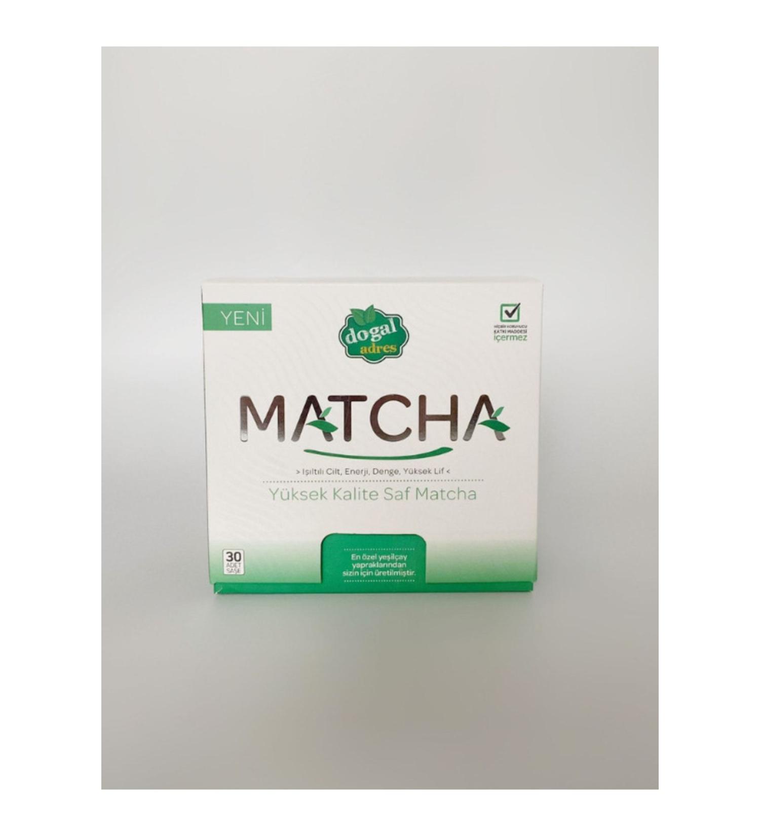 Natural Address Premium Matcha 30 Filter Bags - (HIGH QUALITY PURE MATCHA) - Buy Online on GoSupps.com