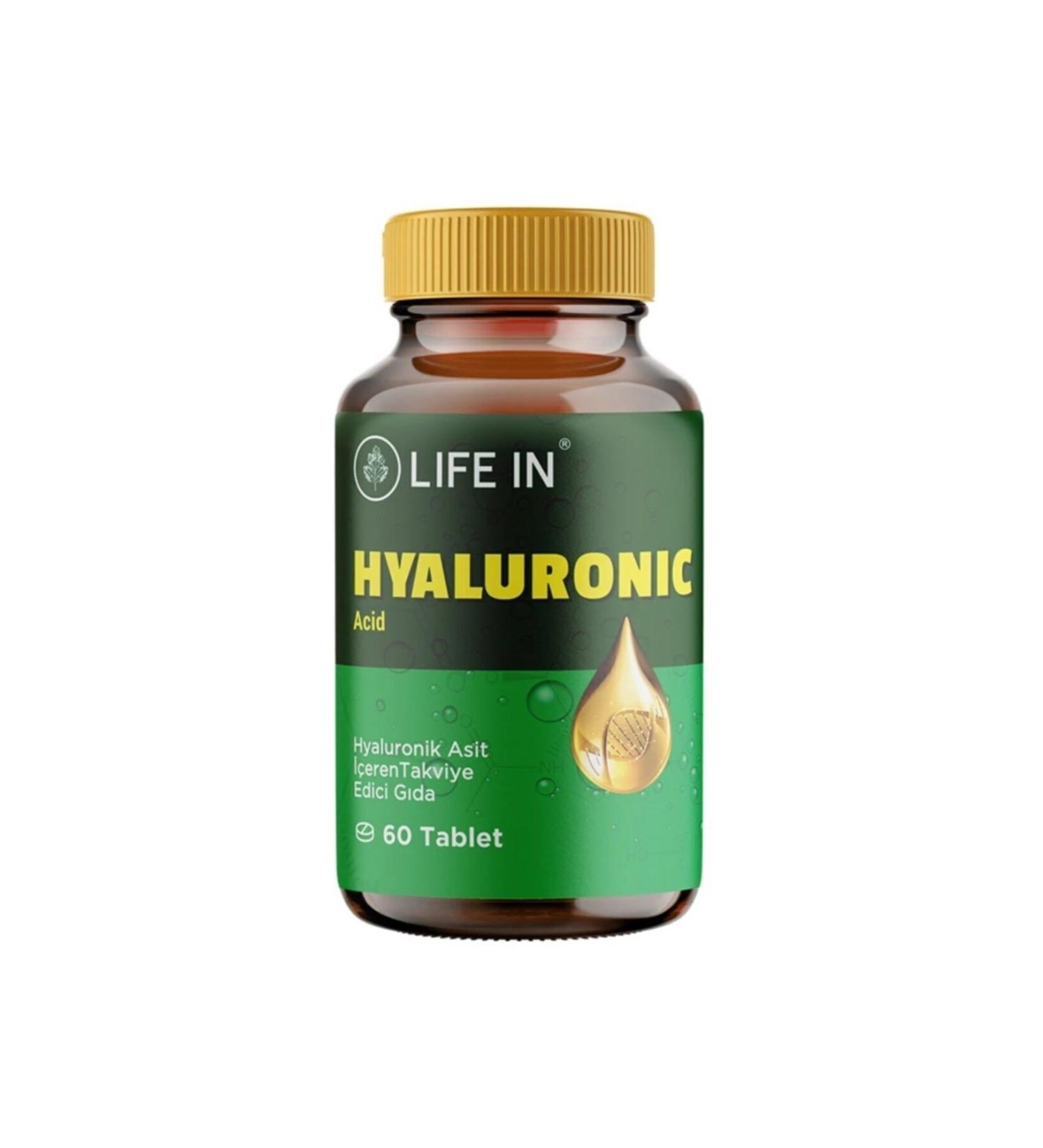 Life In Hyaluronic Acid Nutritional Supplement - 60 Tablets