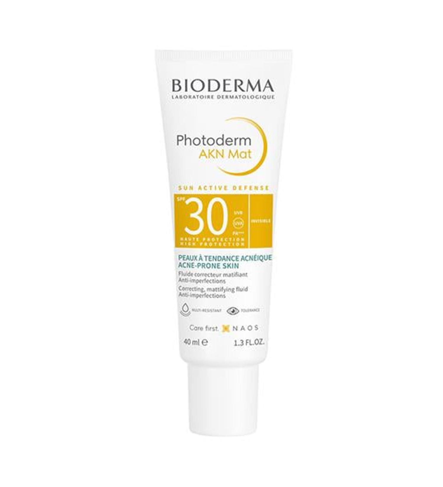Bioderma Photoderm Akn Mat SPF30 Sunscreen with Mattifying Effect for Combination and Oily Skin 40ml