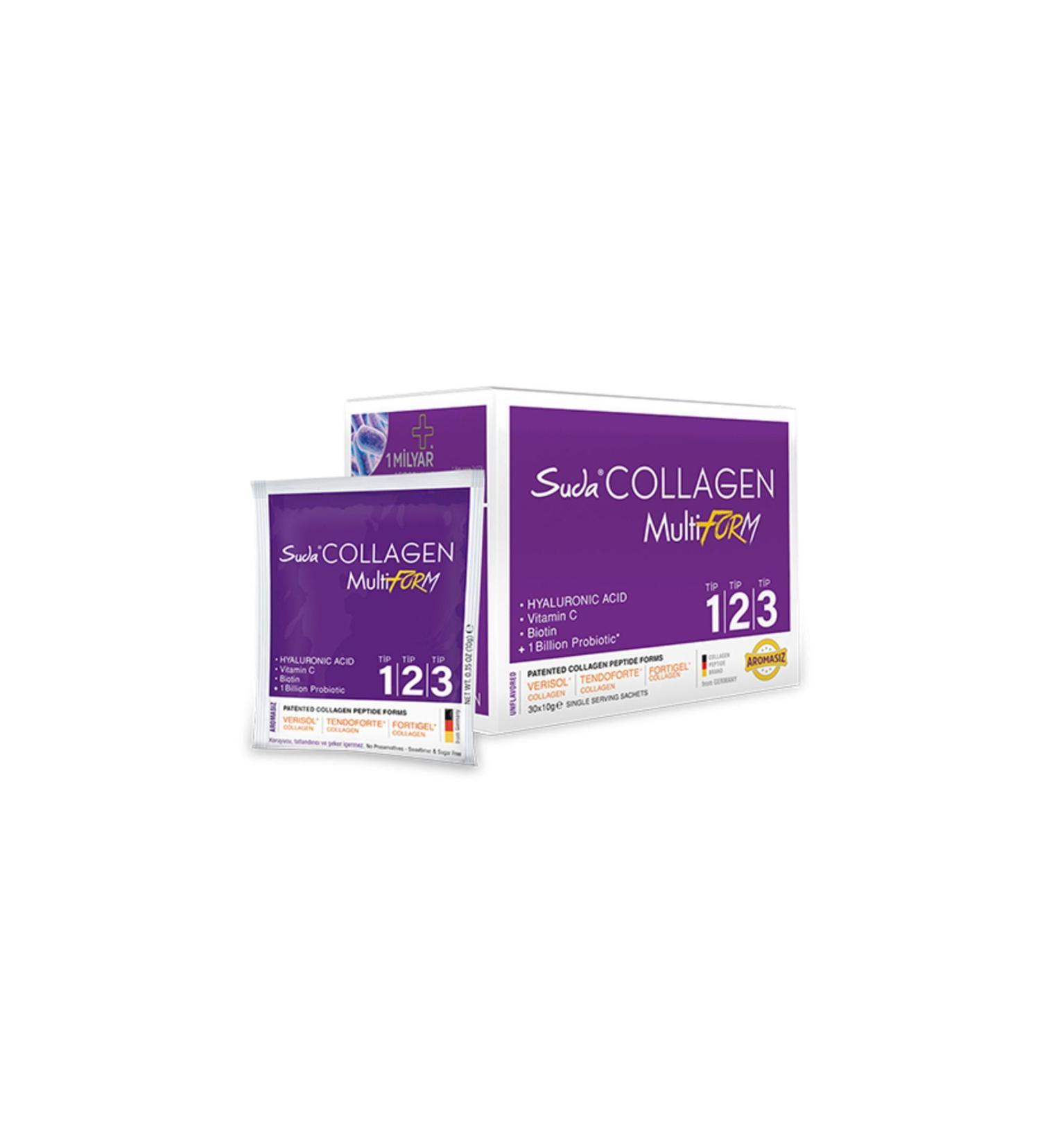 Collagen Multiform in Water Unflavored 10 g X 30