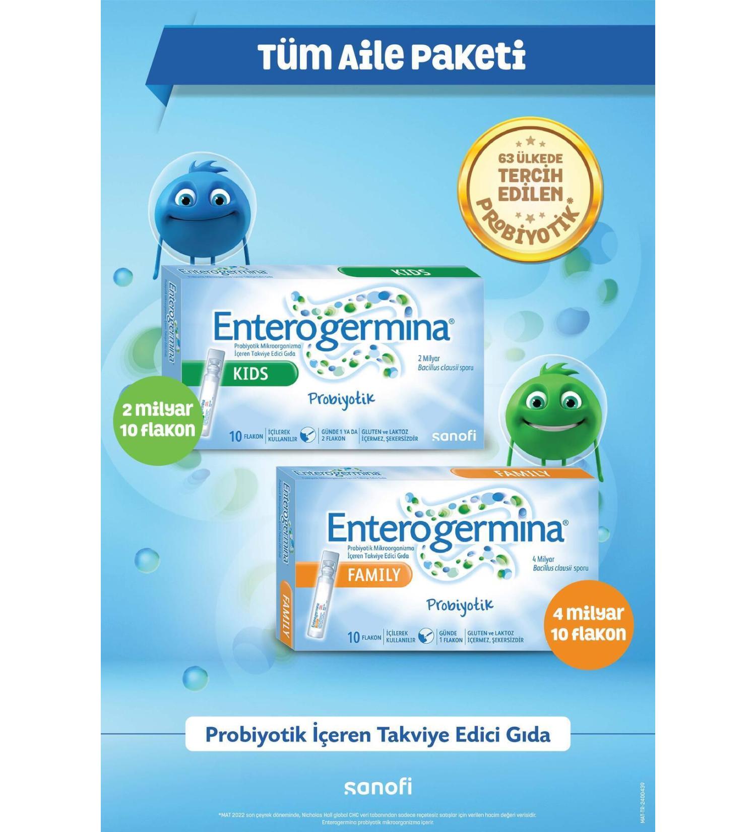Enterogermina 2B 10 Vials 4B 10 Vials - Package for the whole family - Buy Online on GoSupps.com