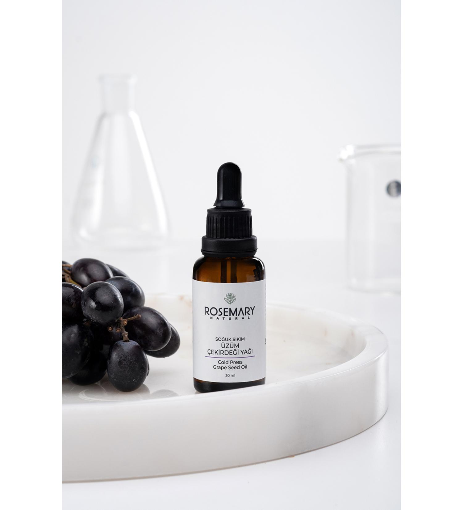 Rosemary Natural Cold Pressed Grape Seed Oil - 30 ml