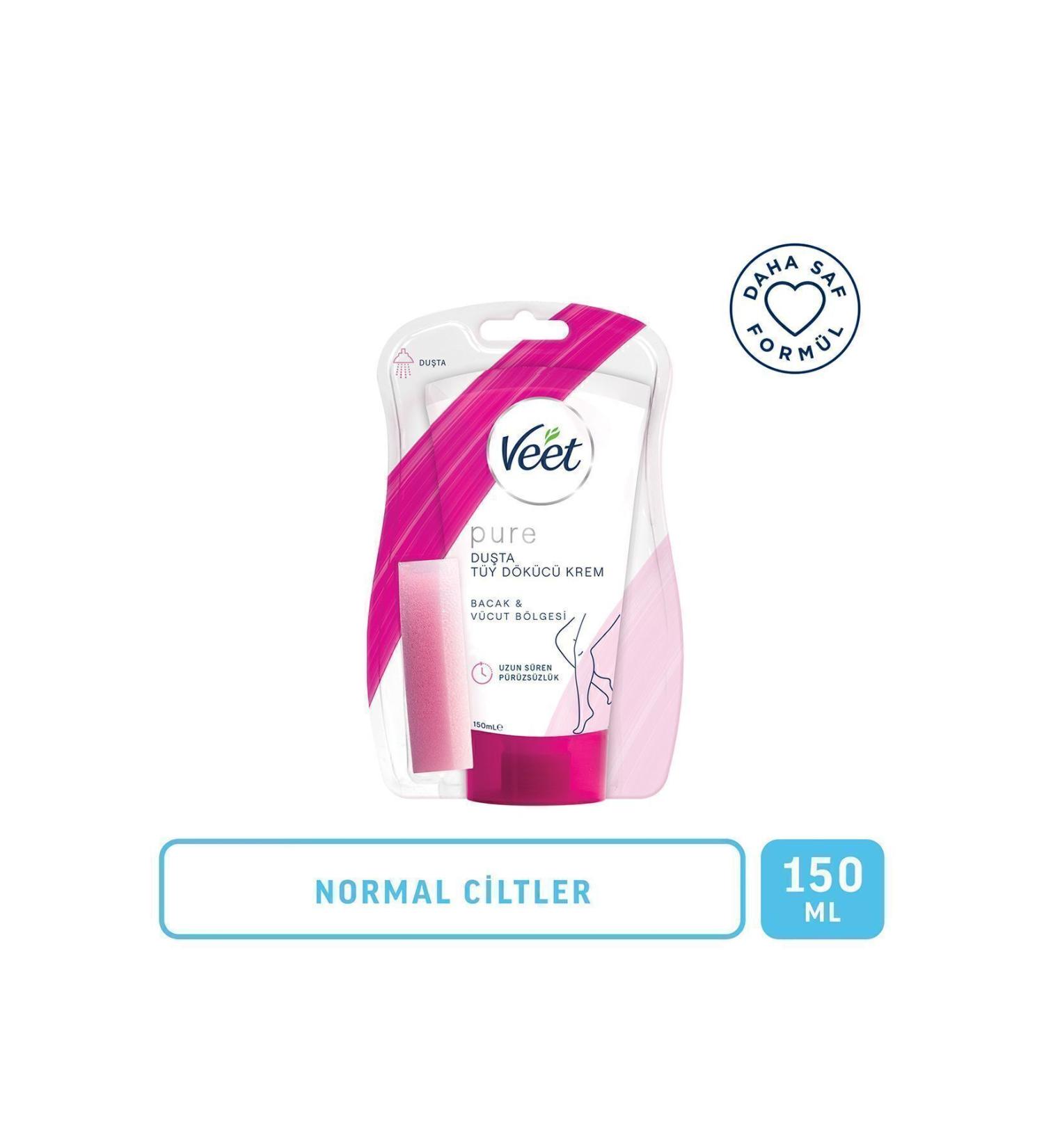 Veet Pure In-Shower Hair Removal Cream Normal Skin 150 ml Ammonia-Free Fresh Fragrance Purer Formula - Buy Online on GoSupps.com