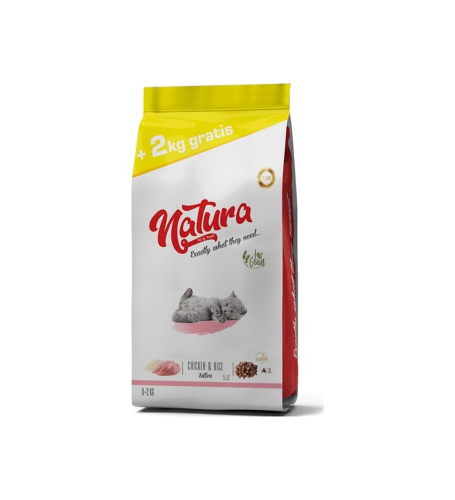 Natura Low Grain Chicken & Blueberry Kitten Dry Food 8 2 Kg - Buy Online on GoSupps.com