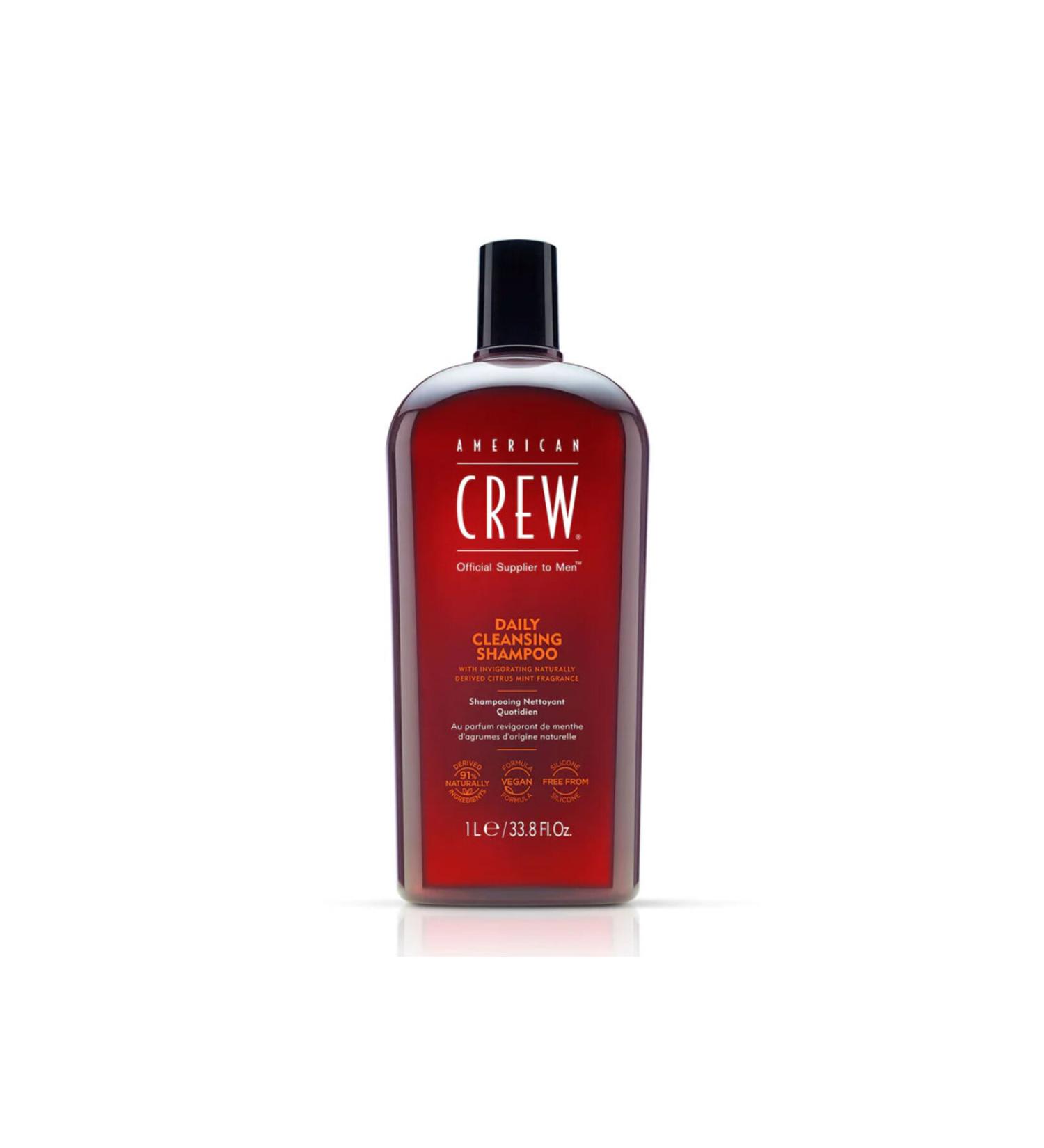 American Crew Daily Men's Purifying Daily Shampoo for Normal and Oily Hair 1000ml