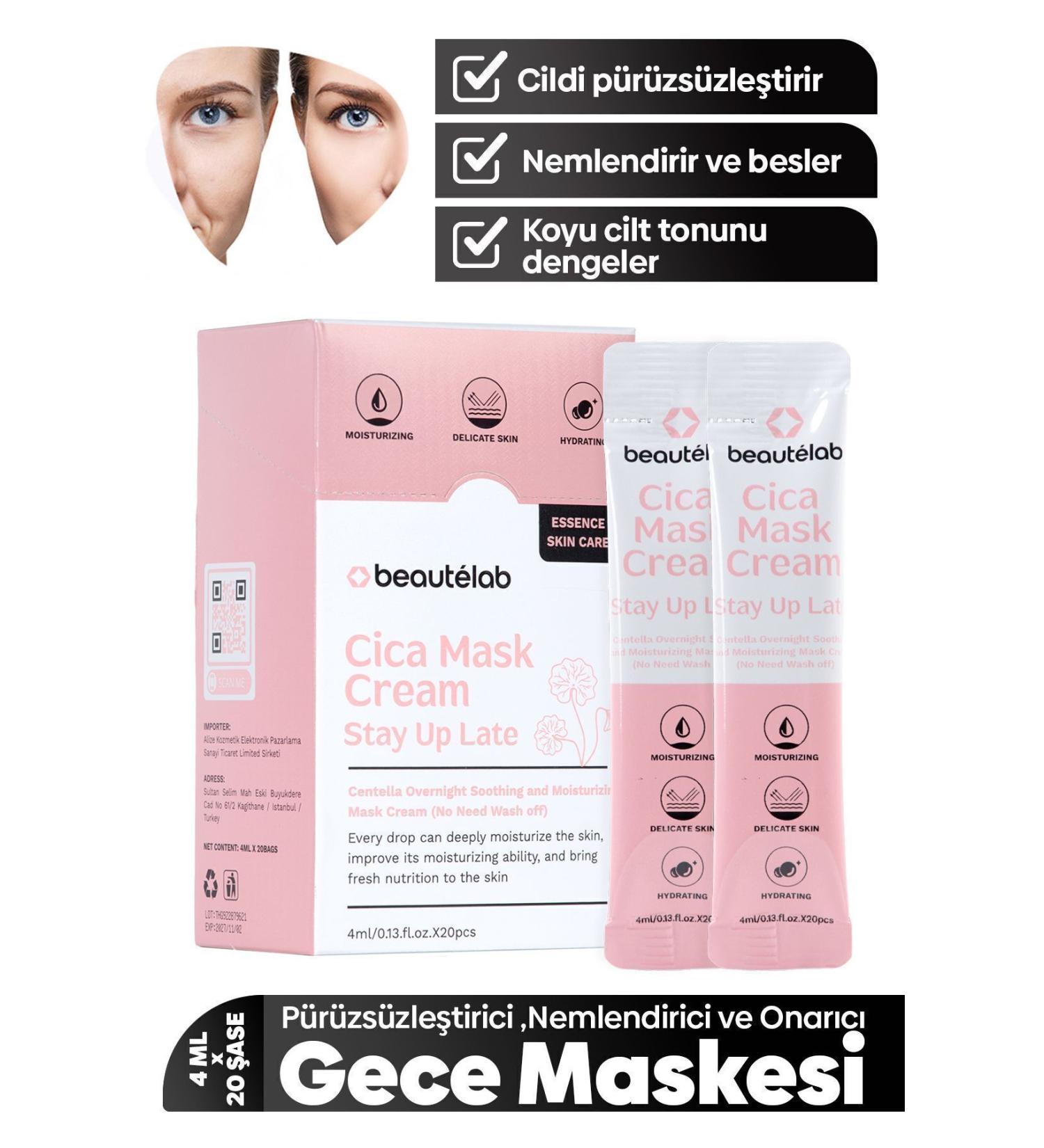 Beautelab Repairing Soothing Purifying Cica Moisturizing Night Care Mask - Buy Online on GoSupps.com