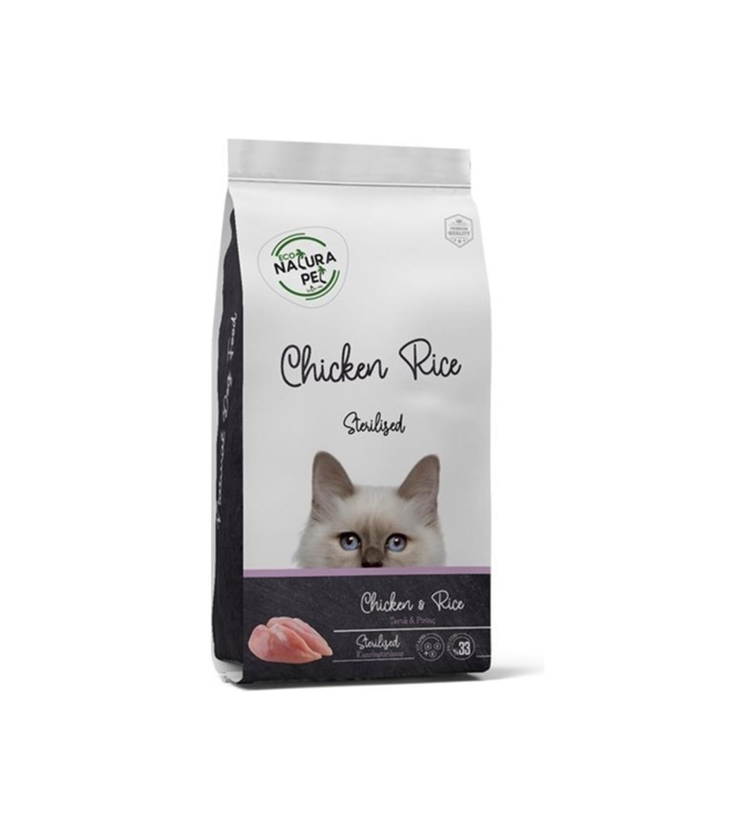 eco natura pet Eco Natura Sterilized Chicken Sterilized Cat Food 1.5 Kg