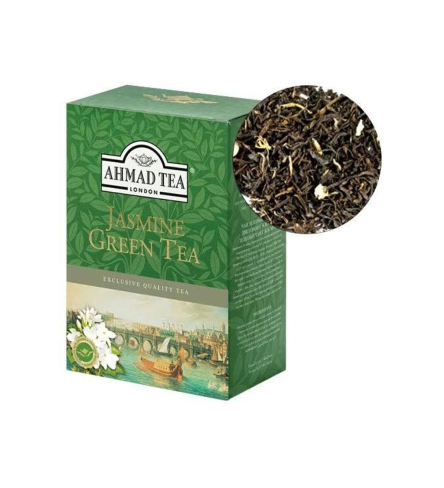 Ahmad Tea Jasmine Green Tea - Jasmine Green Tea 100 grams Bulk - Buy Online on GoSupps.com