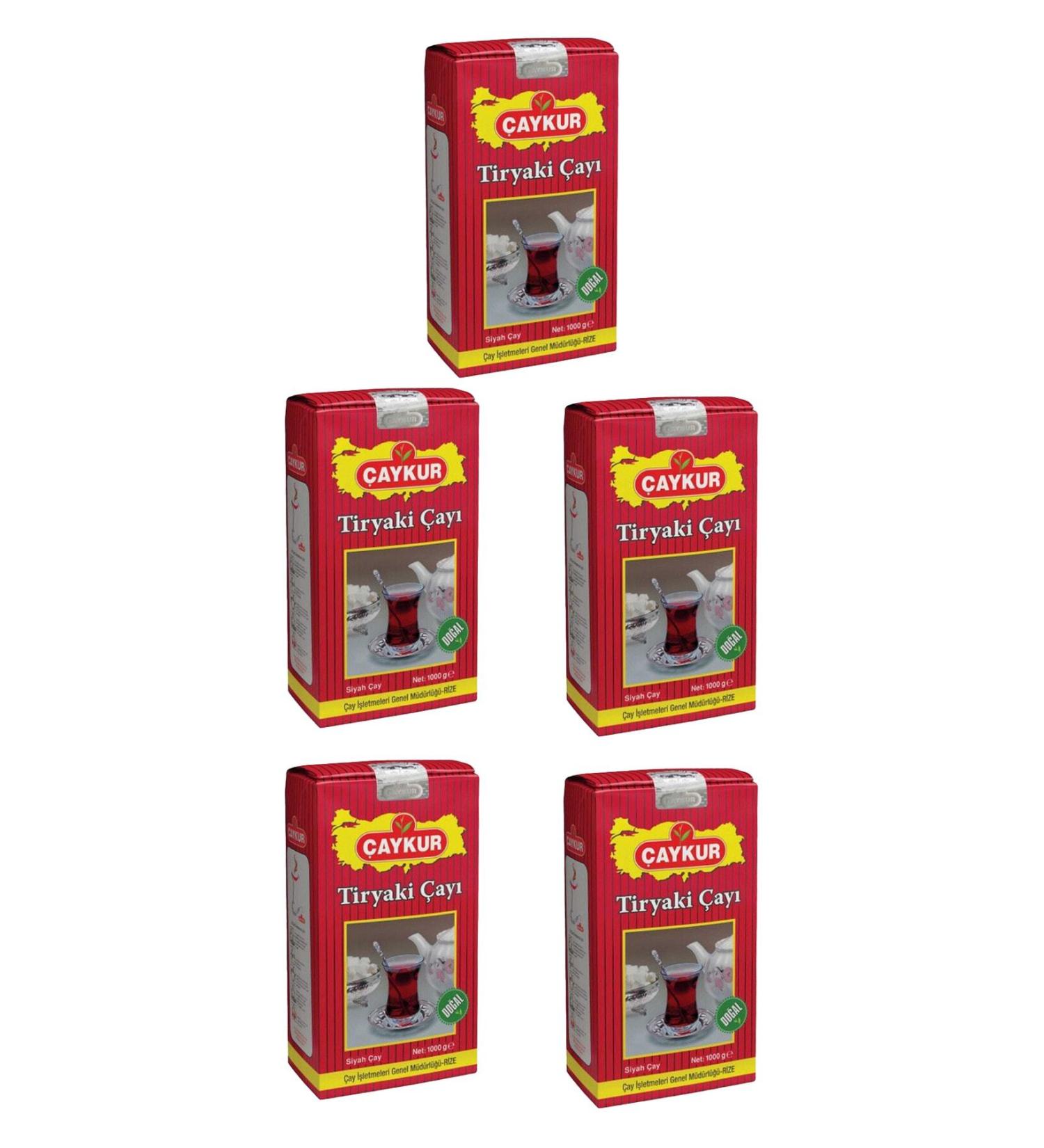 aykur Tiryaki Tea 1 Kg - 5 Pieces Cay-set-05