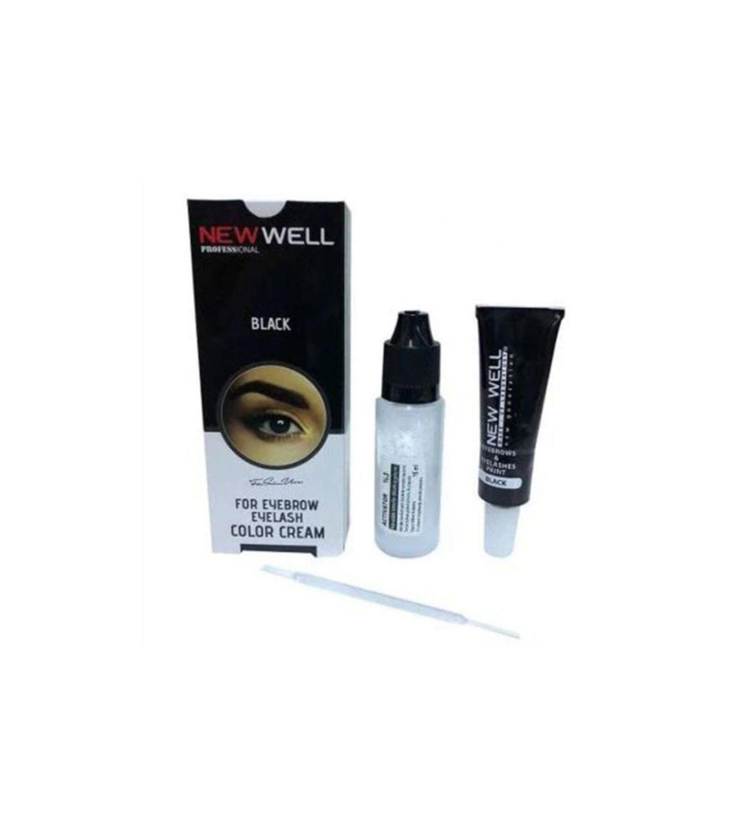 New Well Eyebrow Eyelash Dye Black 15 ml 8680097218360