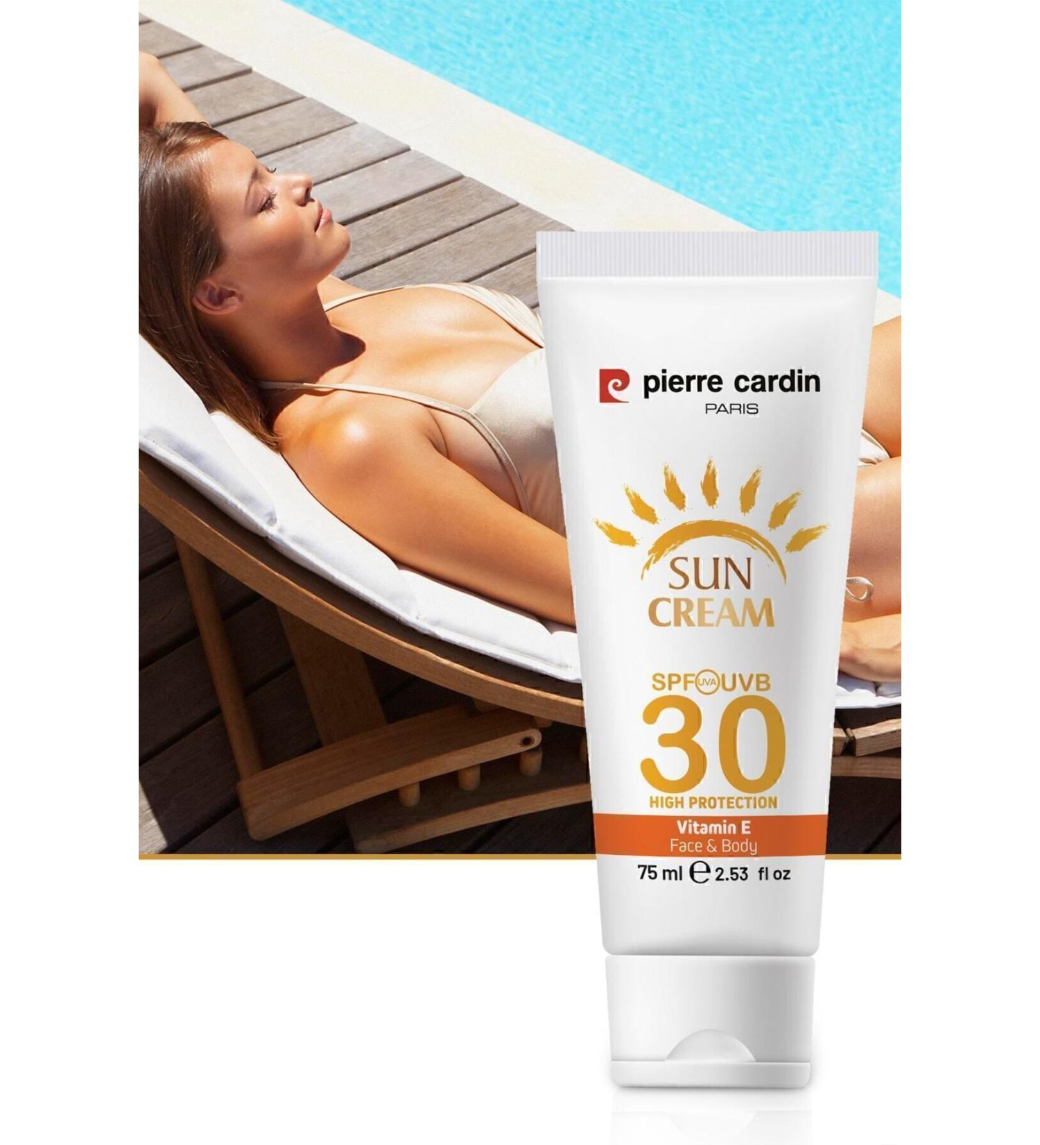 Pierre Cardin Protective Sun Cream 30 Spf High Protection - 75 ml