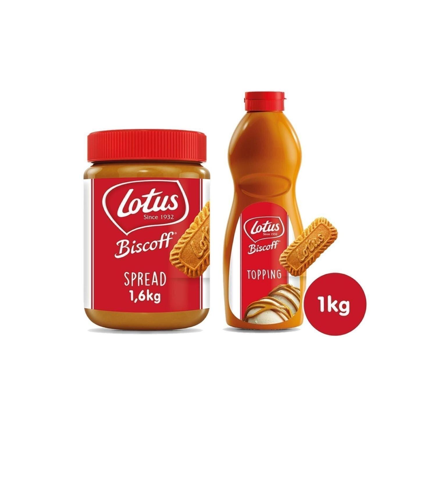 Lotus Biscoff Spread Original 1600gr.+ Biscoff Topping 1kg