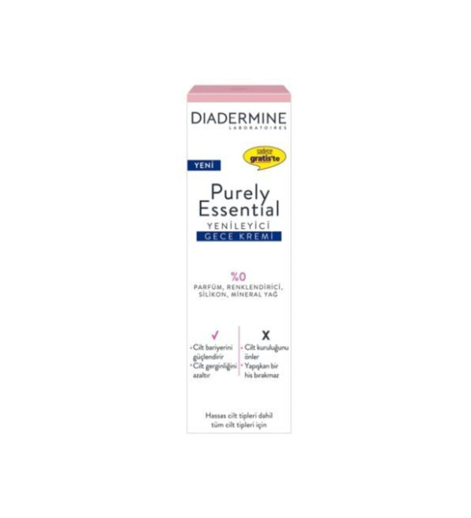 Diadermine Purely Essential Regenerating Night Cream 40 ml 9889445646465465