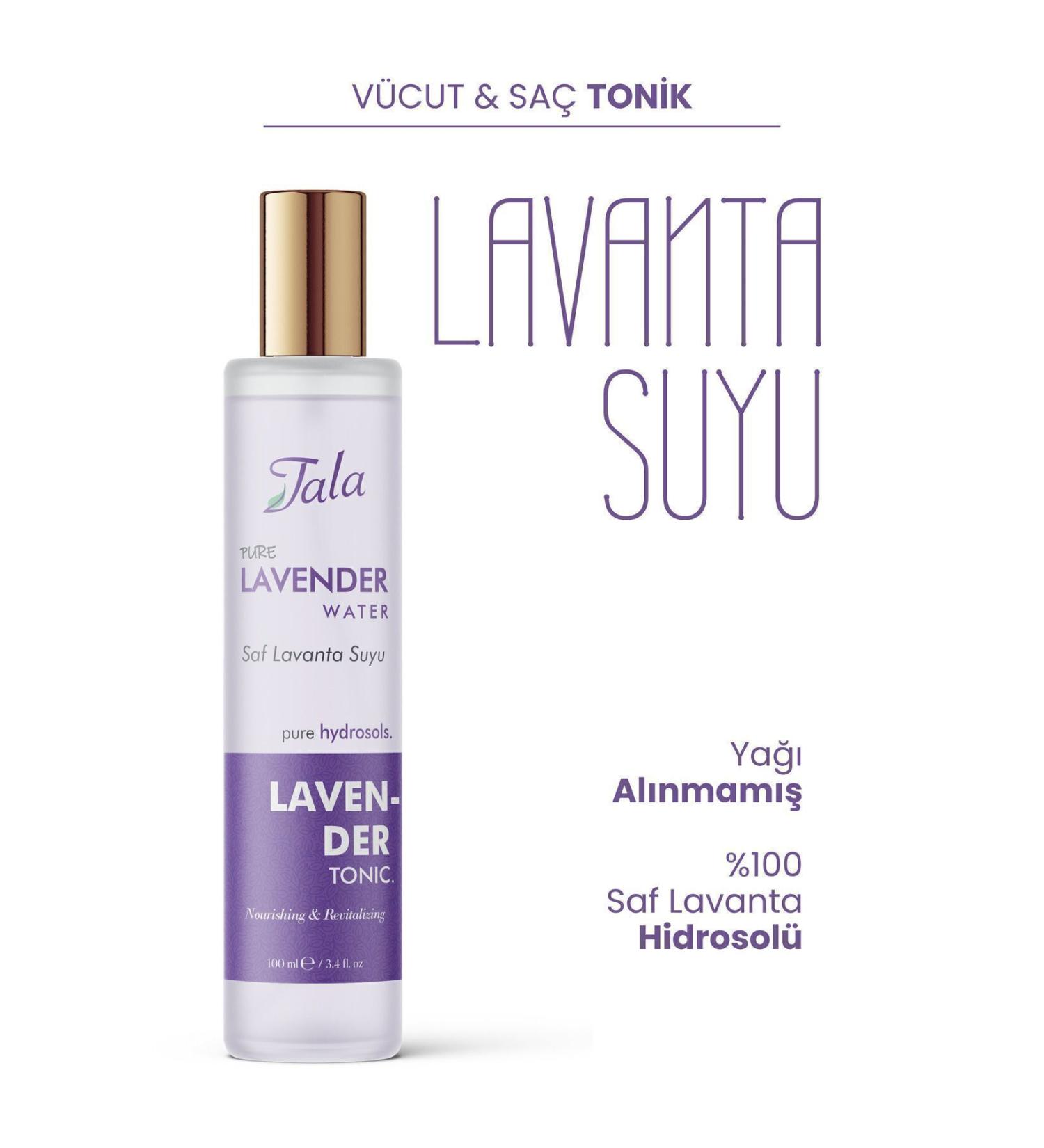 Tala Lavender Water 0 Pure and Natural Refreshing and Nourishing Effective Tonic Lavender Hydrosol 100 Ml