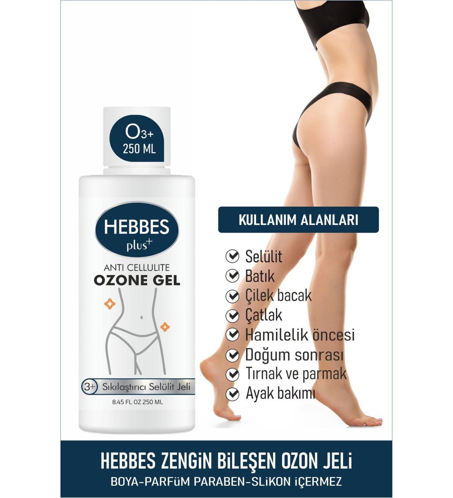 HEBBES Seaweed Oil Cellulite Cracked Strawberry Leg Ingrown and Foot Care Ozone Gel 250 ml - Buy Online on GoSupps.com