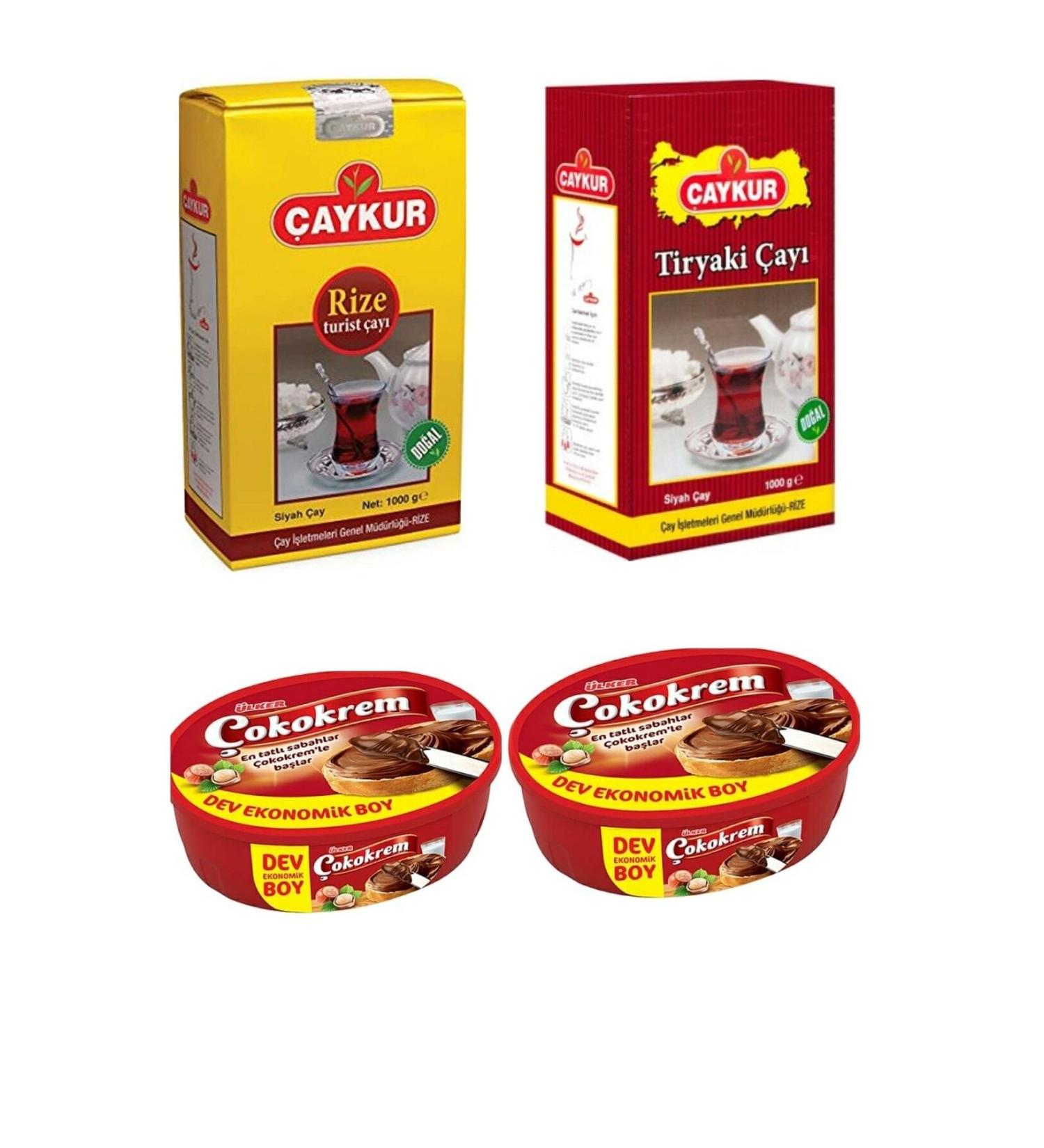 Caykur Tiryaki+ Rize (1000)gr+ Ulker Cokokrem (2x950)gr