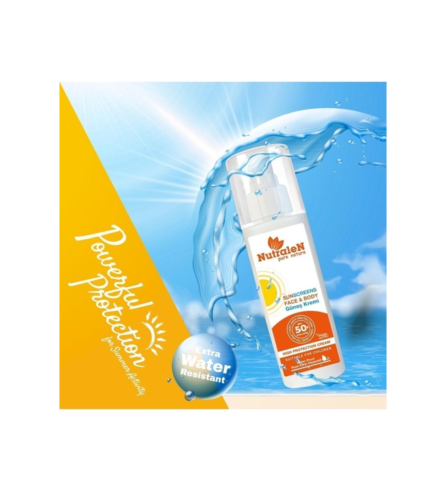 Nutralen Pure Nature Face Body and Child Sunscreen 50 Spf 100ml