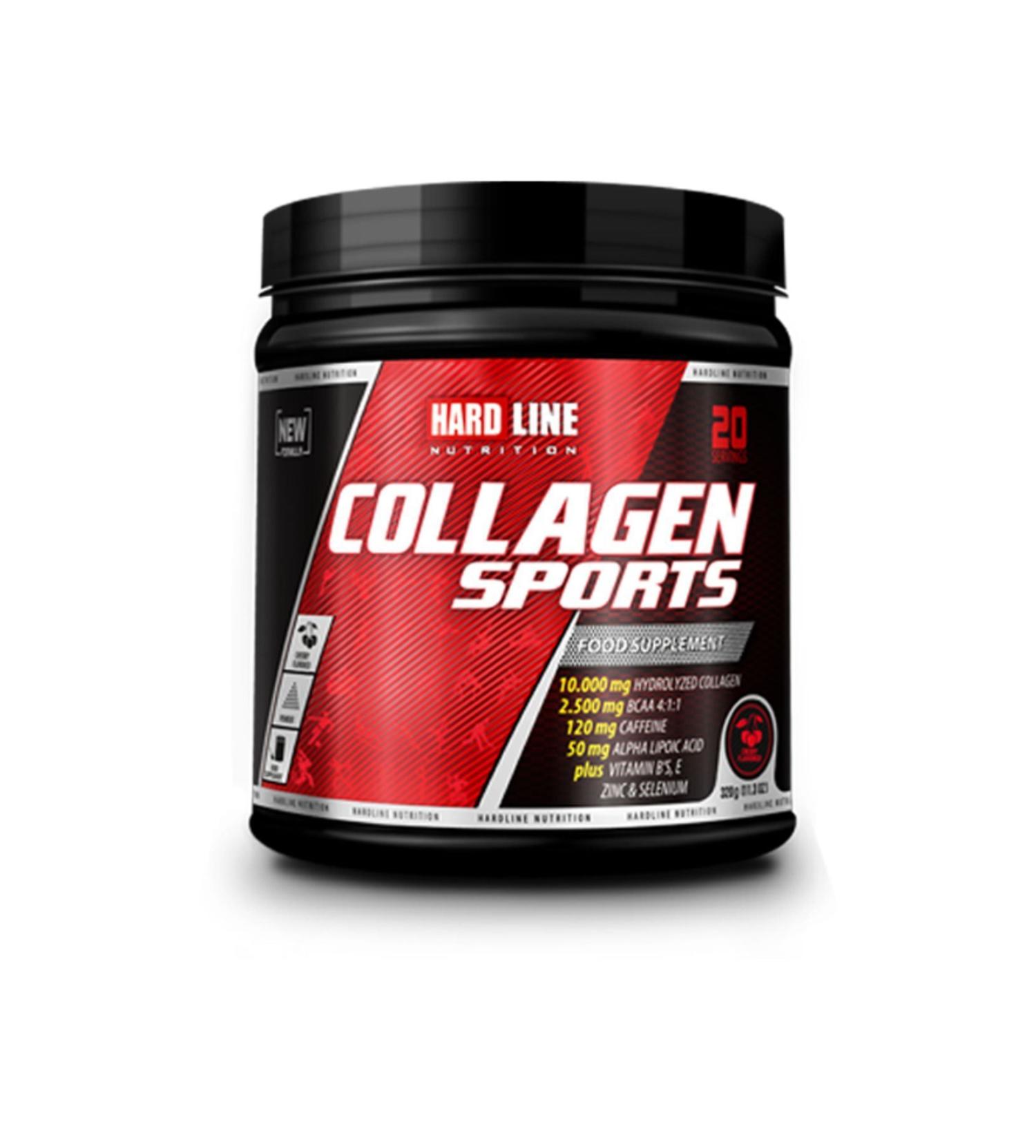 Hardline Collagen sports 340 gr Cherry Flavored - Buy Online on GoSupps.com