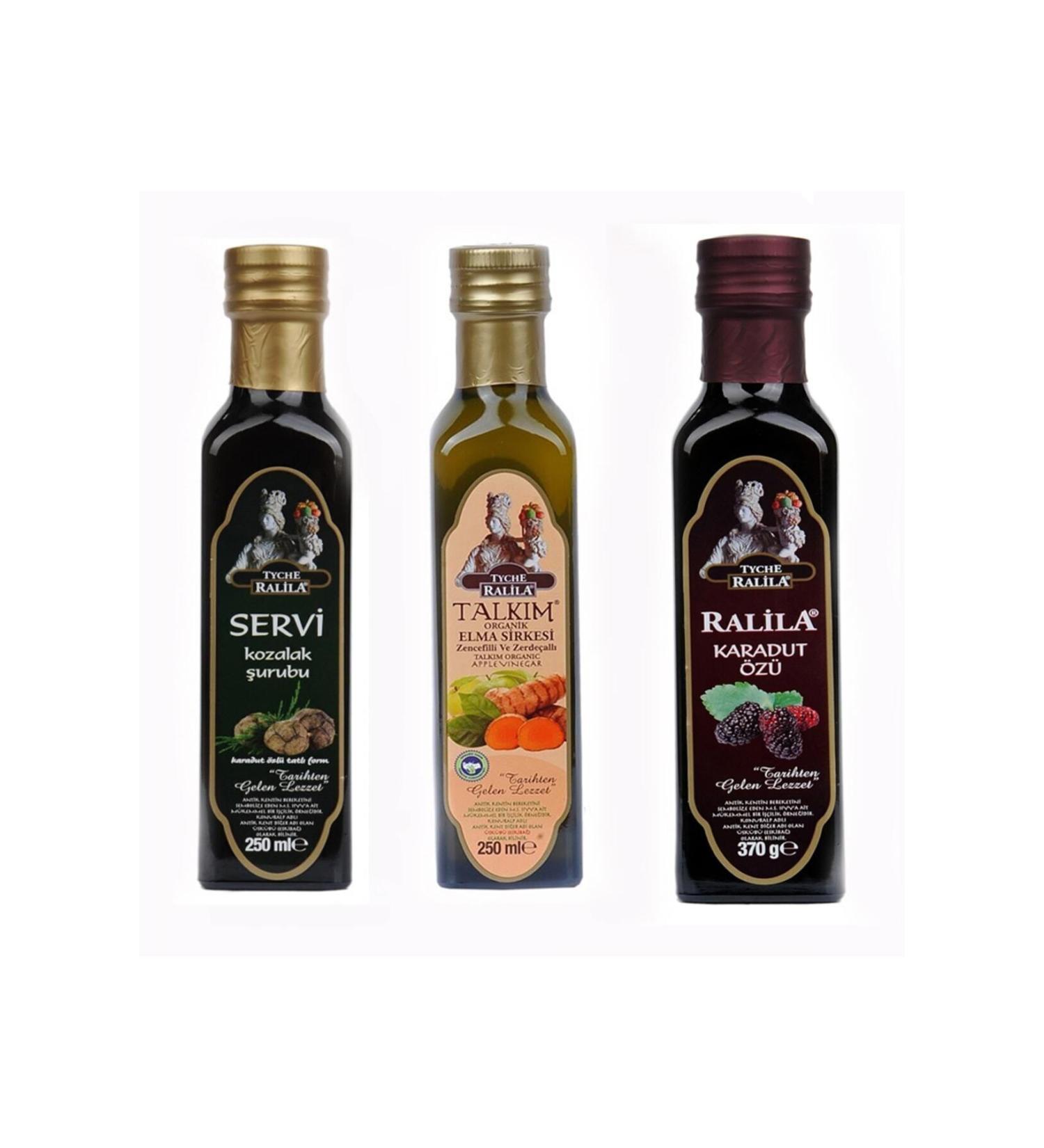 RALILA Black Mulberry Extract Ginger Turmeric Atom Cone Syrup Set of 3