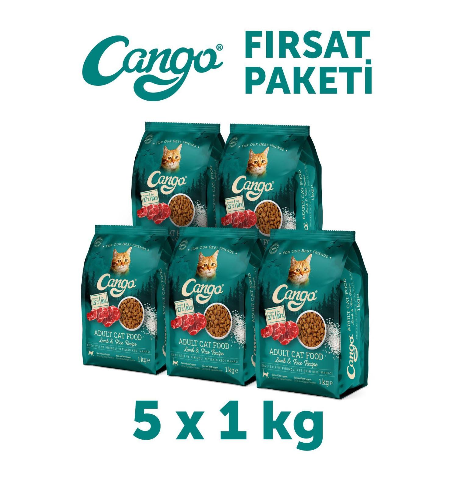 Cango Adult Cat Food Lamb Meat 1 Kg 5 Pieces