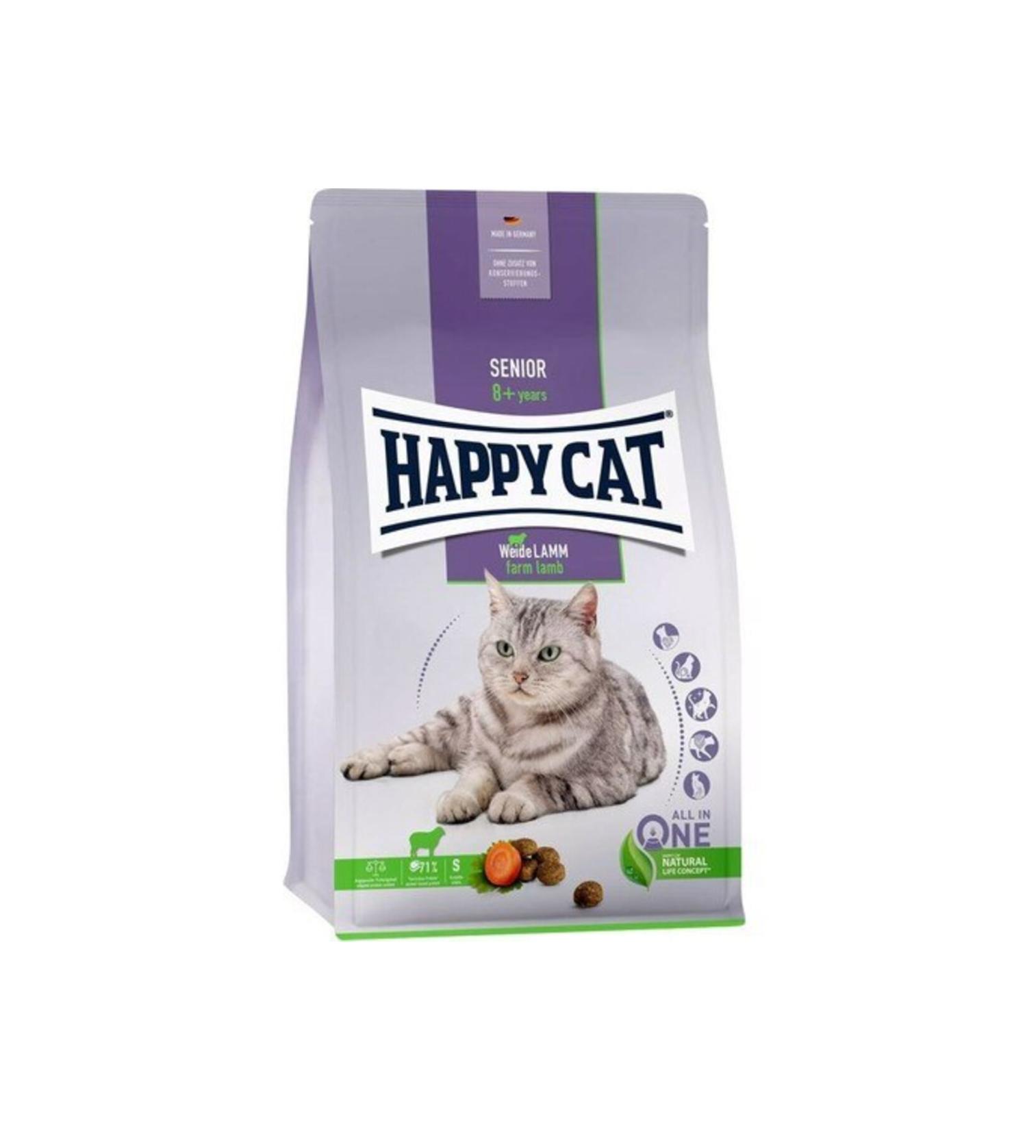 Happy Cat Weide Lamm Lamb Old Cat Dry Food 4 Kg