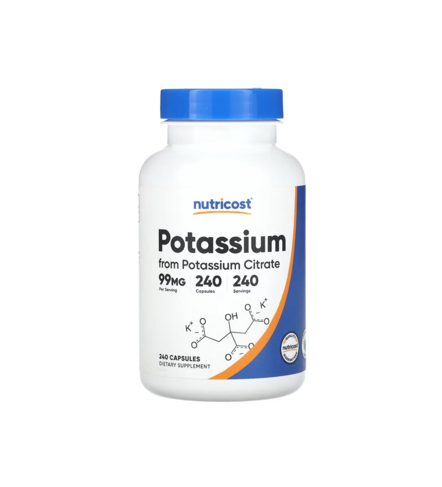 Nutricost Potassium 99 mg 240 Capsules