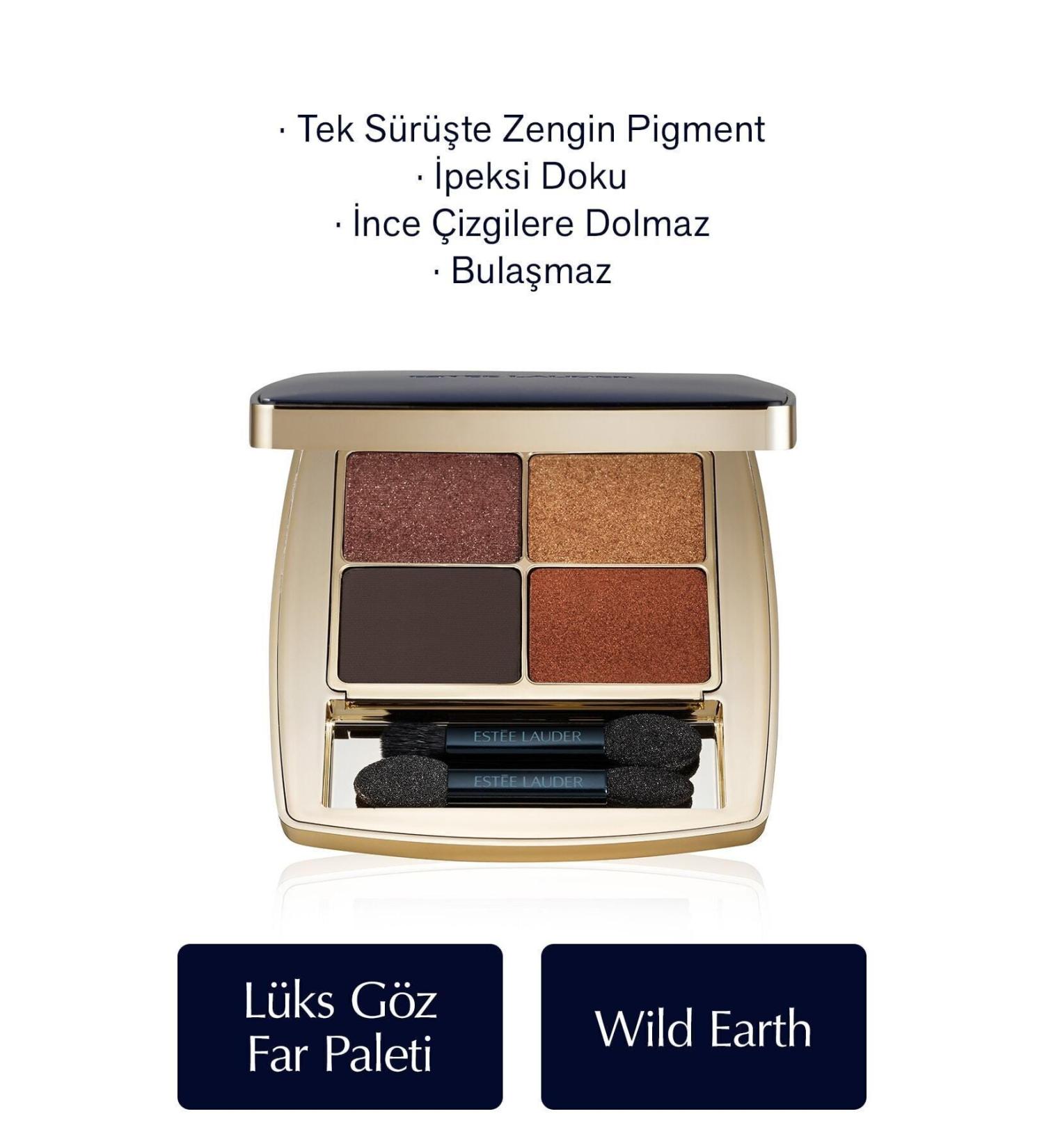 Estee Lauder Eyeshadow - Pure Color Envy Luxe Eyeshadow Quad Eyeshadow Palette - Color: 08 Wild Earth - 6gr - Buy Online on GoSupps.com