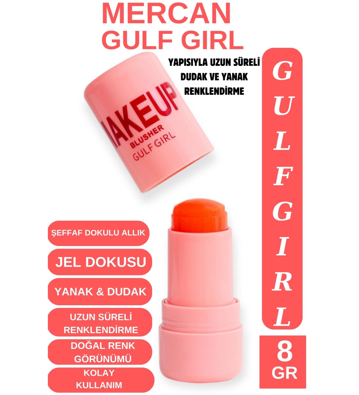 GulFlower Natural Look Lip and Cheek Coloring Blush Coral 8 GR - Buy Online on GoSupps.com