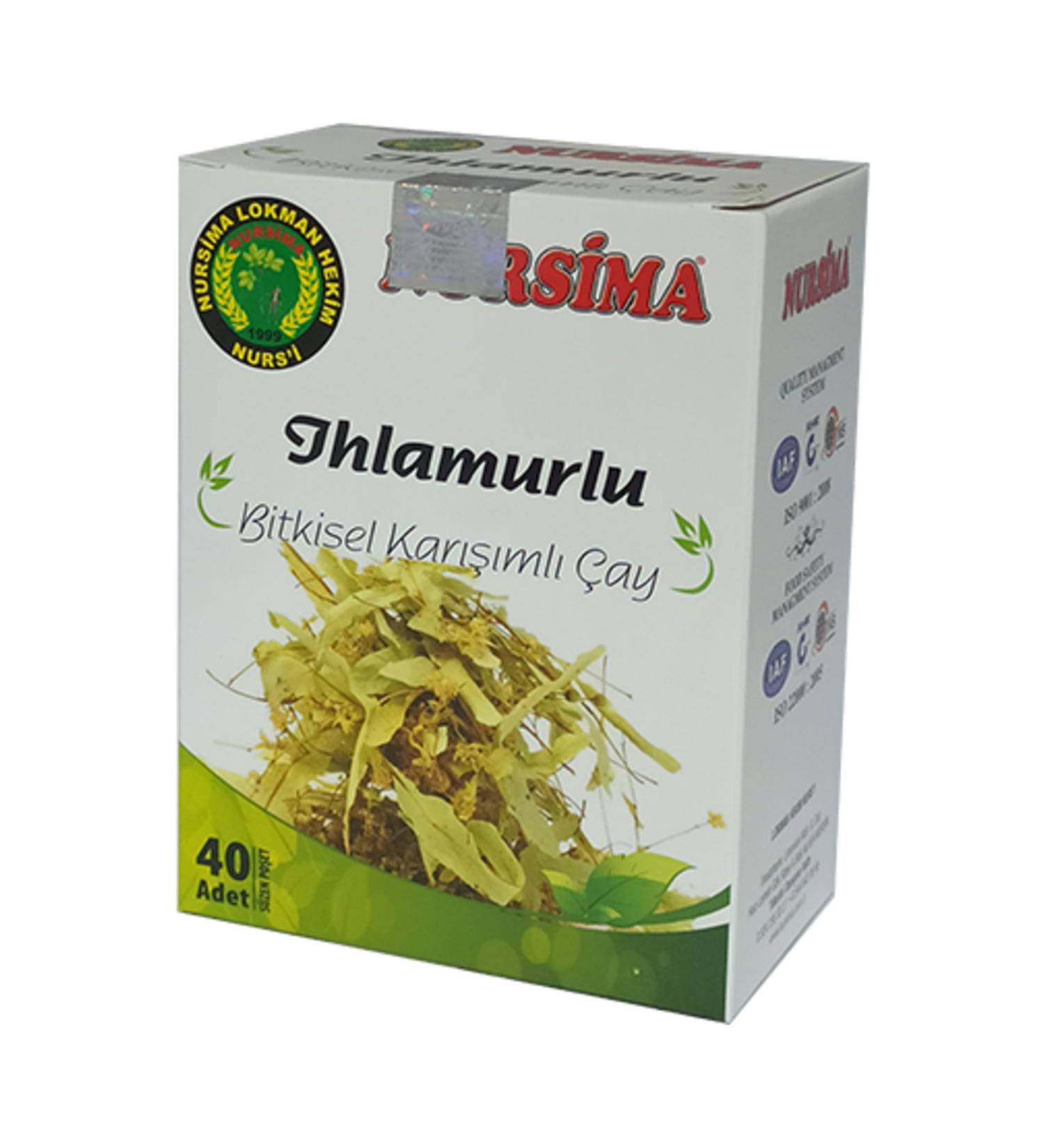 Nursima Linden Herbal Mixed Tea 40' Filtering Bags