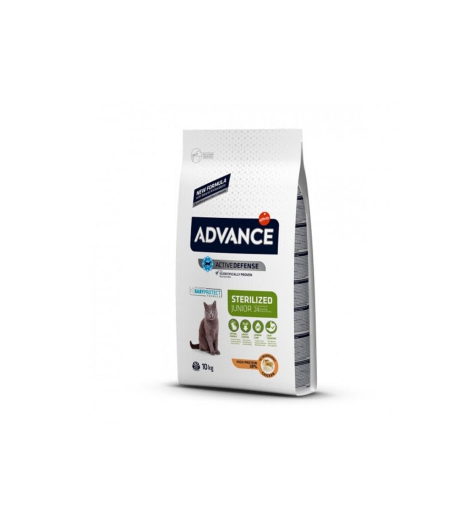 Advance Chicken Sterilized Young and Kitten Dry Cat Food 10 Kg