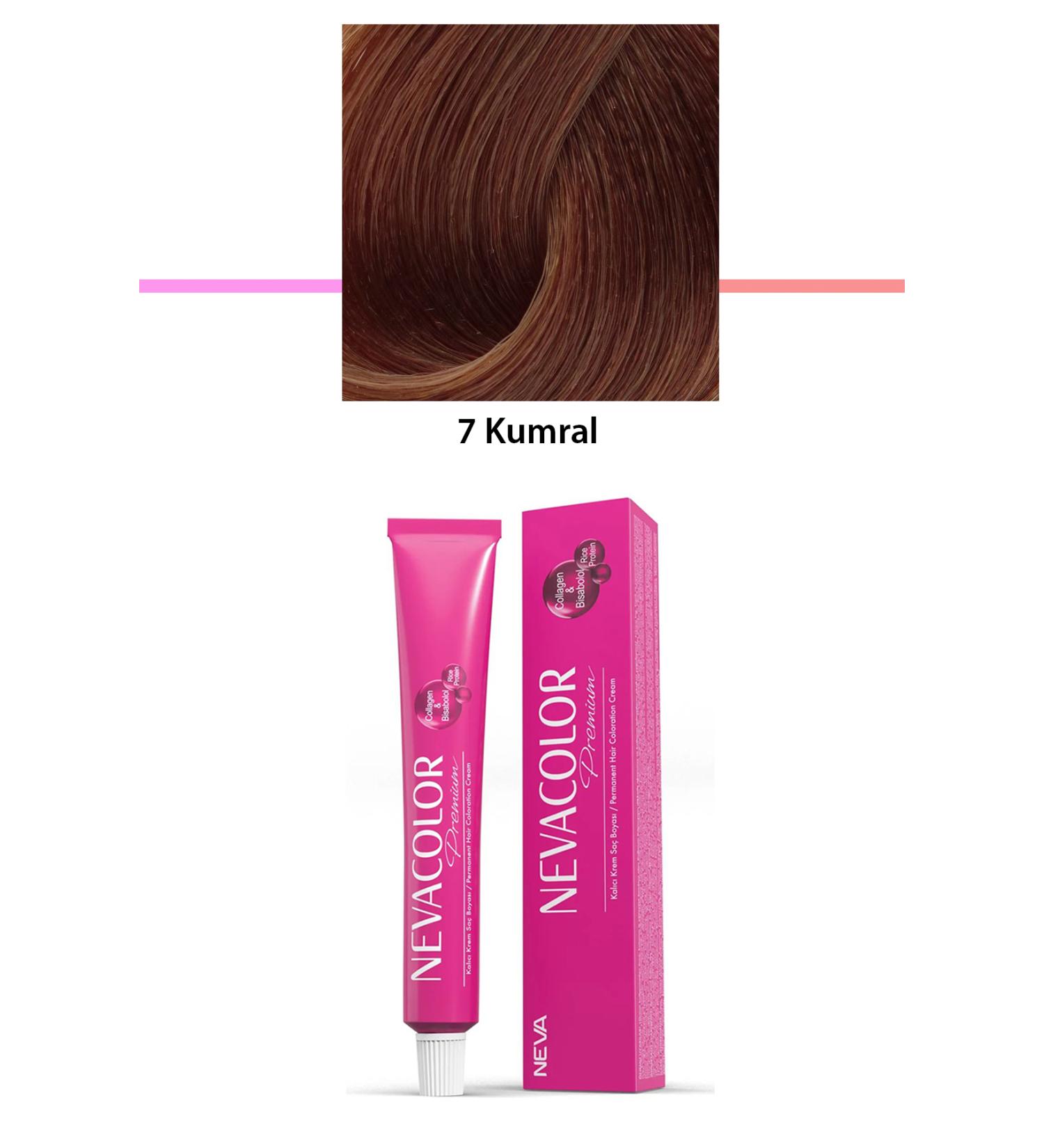 Afrodit Premium 7 Auburn - Permanent Cream Hair Dye 50 g Tube