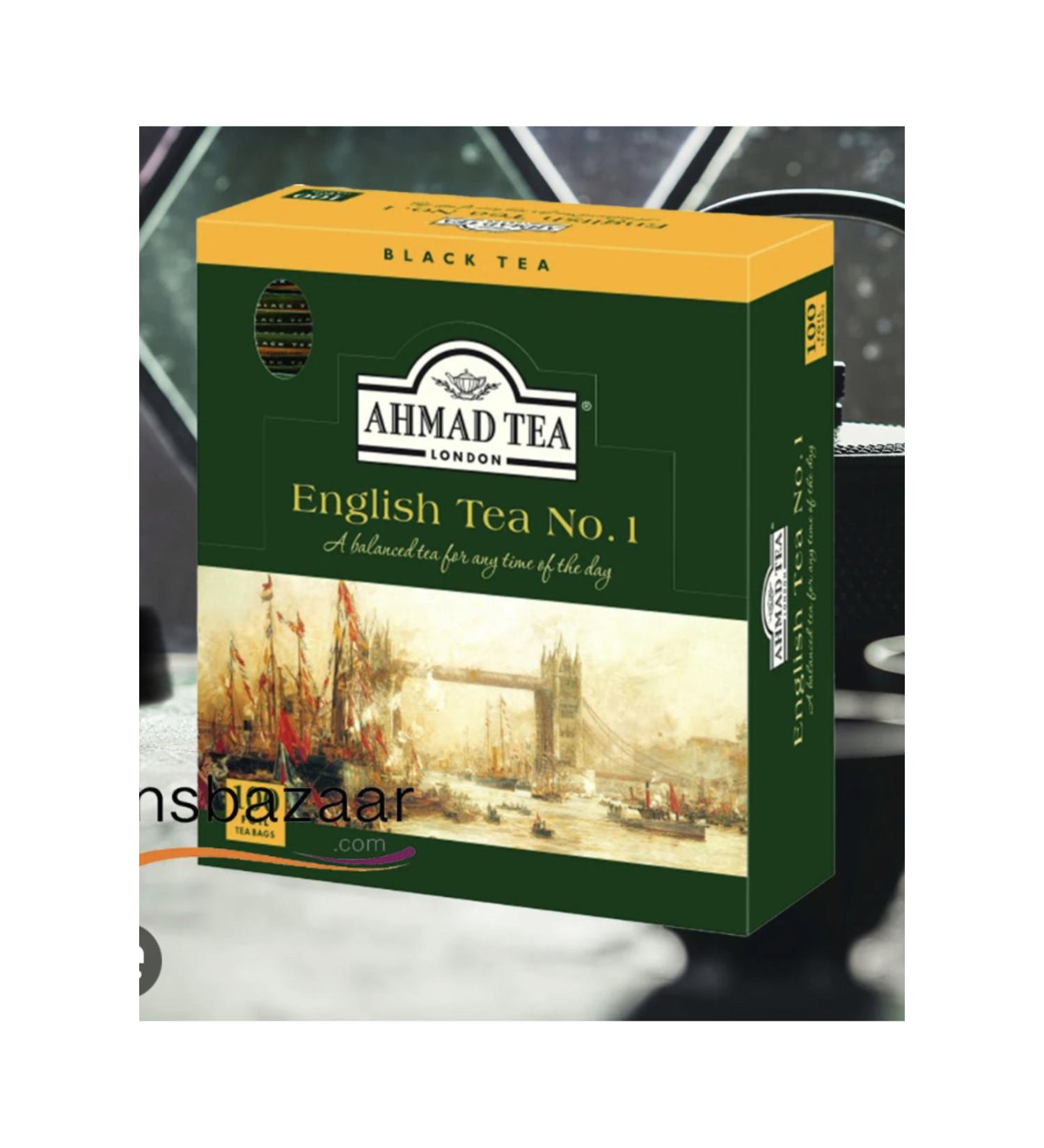 Ahmad Tea Foiled English No1 Glass Shake Light bergamot 100 Pieces x 2gr - Buy Online on GoSupps.com