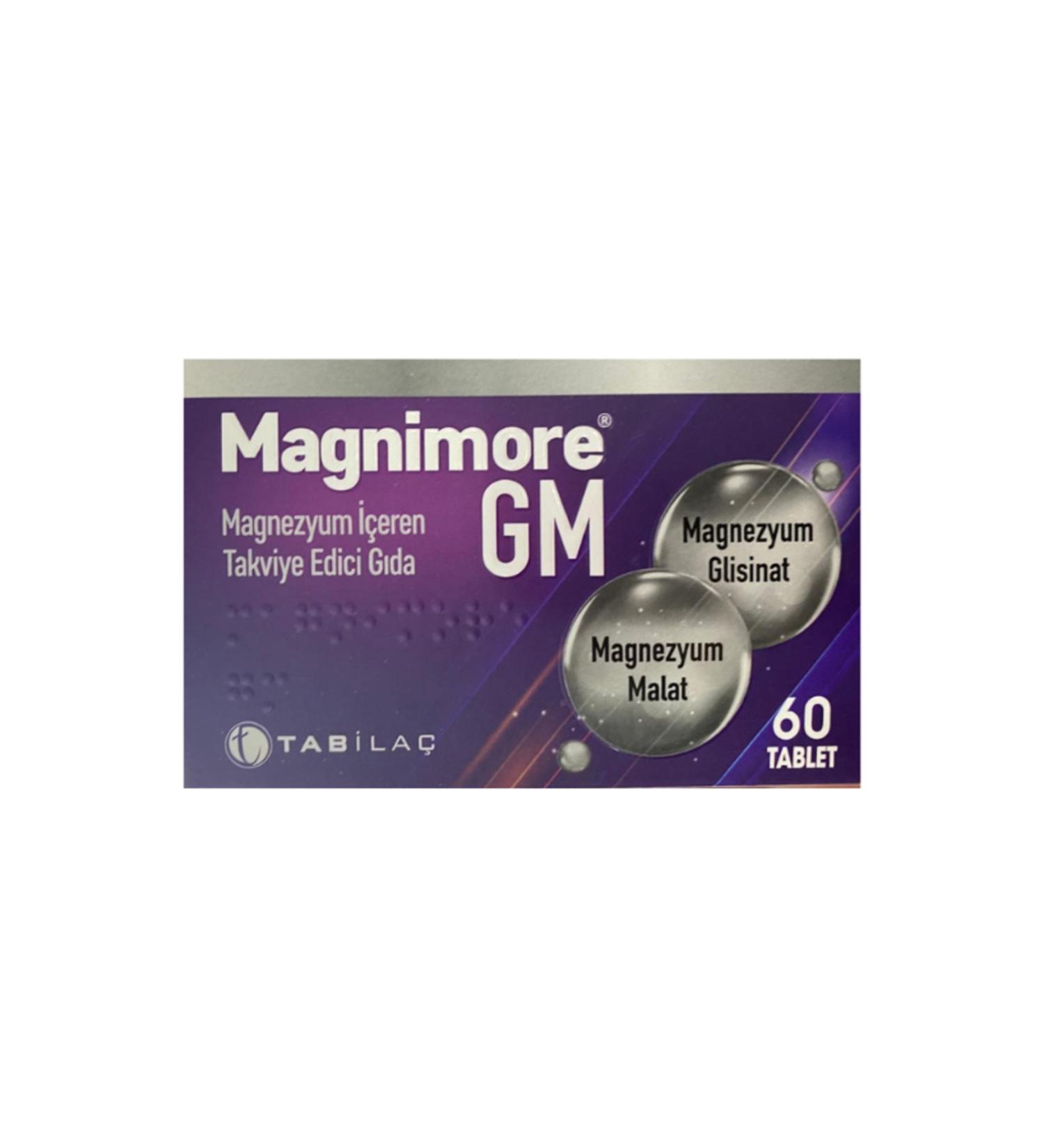 Magnimore Magnesium Gm Malate Glycinate 60 Tablets